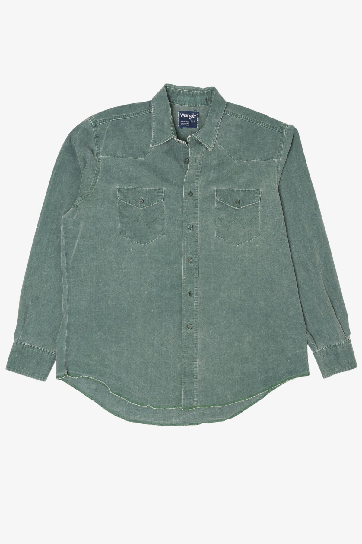 Vintage Army Green Wrangler Button Up Shirt (1990s)