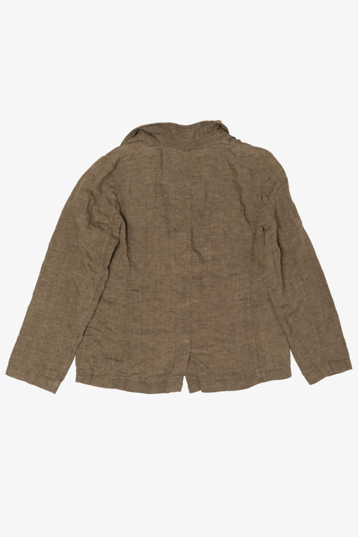 Vintage Brown Eileen Fisher Linen Blazer (2000s)