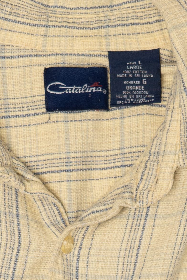 Vintage Yellow Catalina Button Up Shirt (1990s)