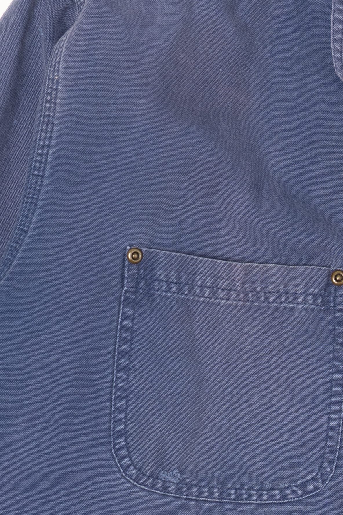 Vintage Blue Distressed Chesterfield Plaid Lined Button Up Shirt (1990s)