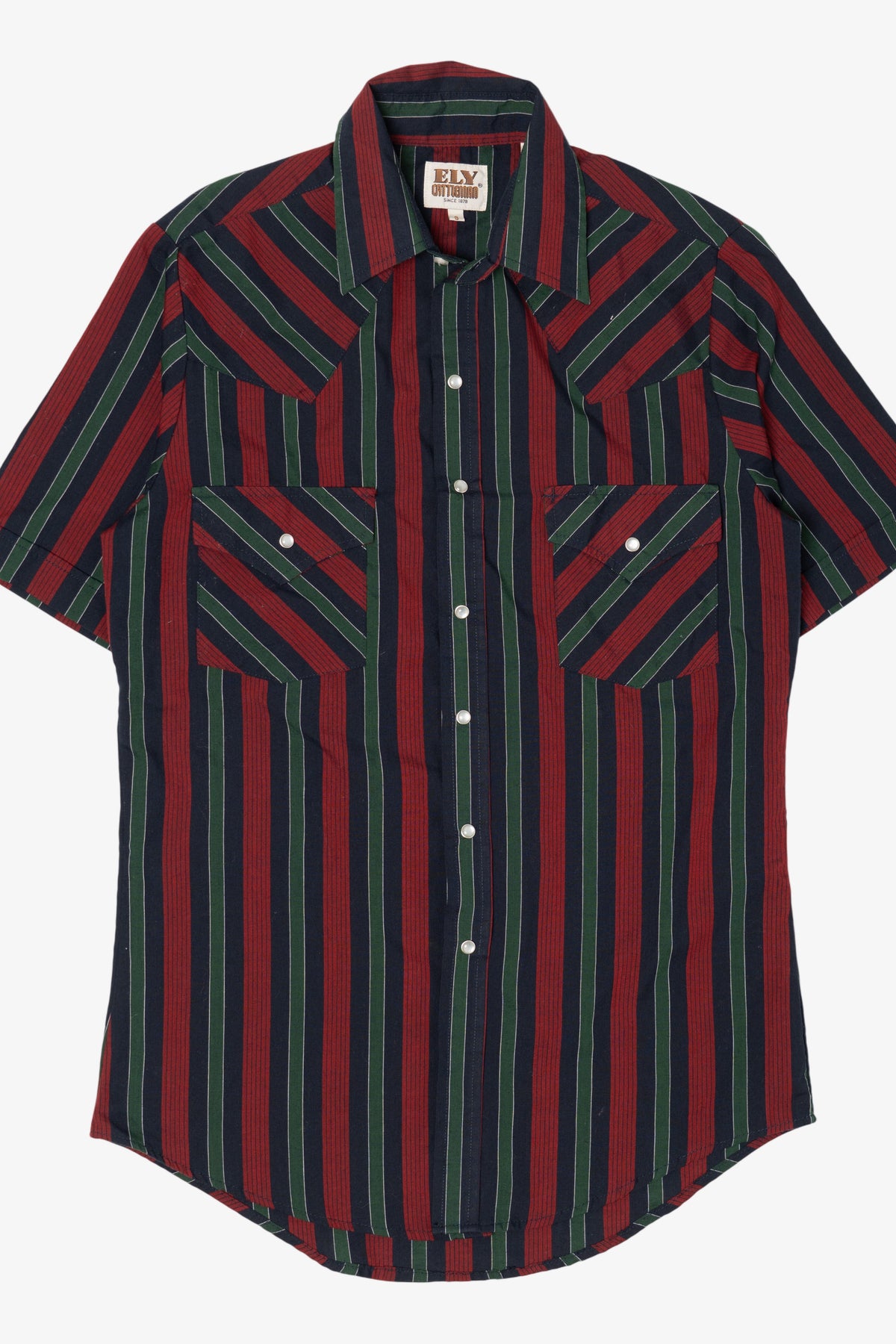 Vintage Striped Ely Cattleman Button Up Shirt (1990s)
