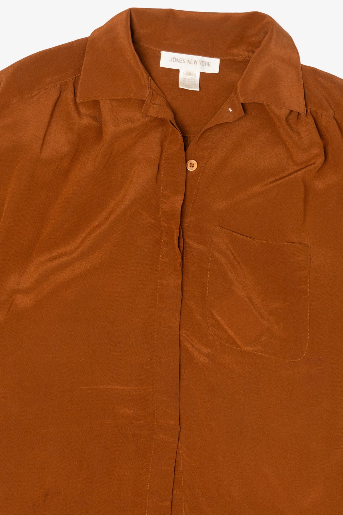 Vintage Jones New York Silk Button Up Shirt (1990s)