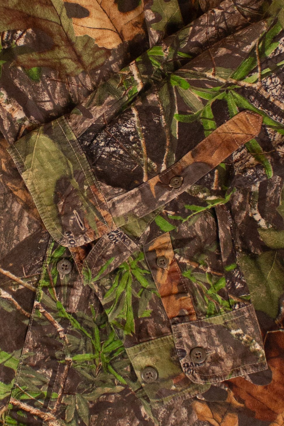 Dark Green Mossy Oak Camo Button Up (2000s)
