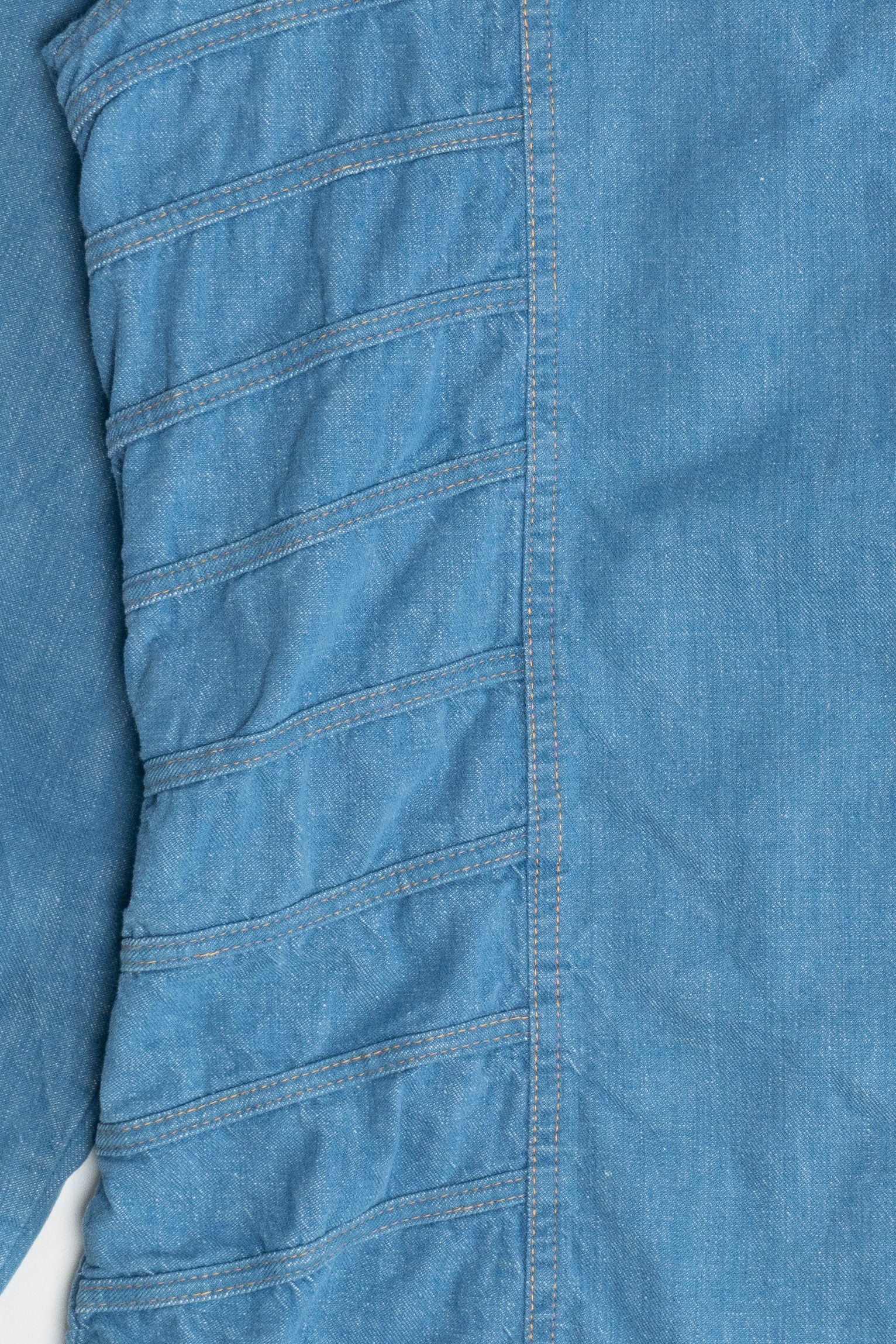 Vintage Ladder Side Seam Detail Snap Button Up Shirt (1980s)