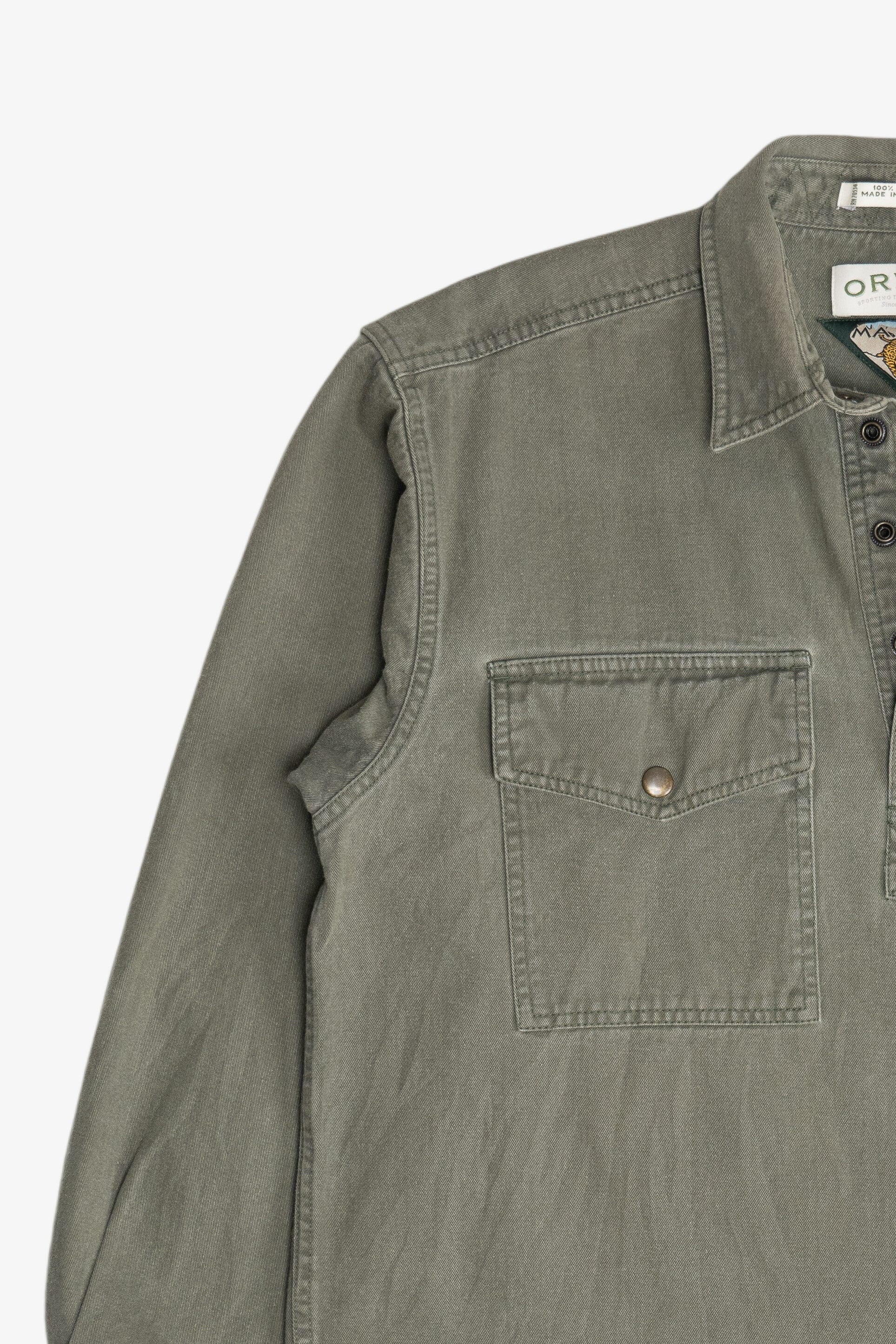 Vintage Orvis Malpai Double Pocket Quarter Snap Button Top (2000s)