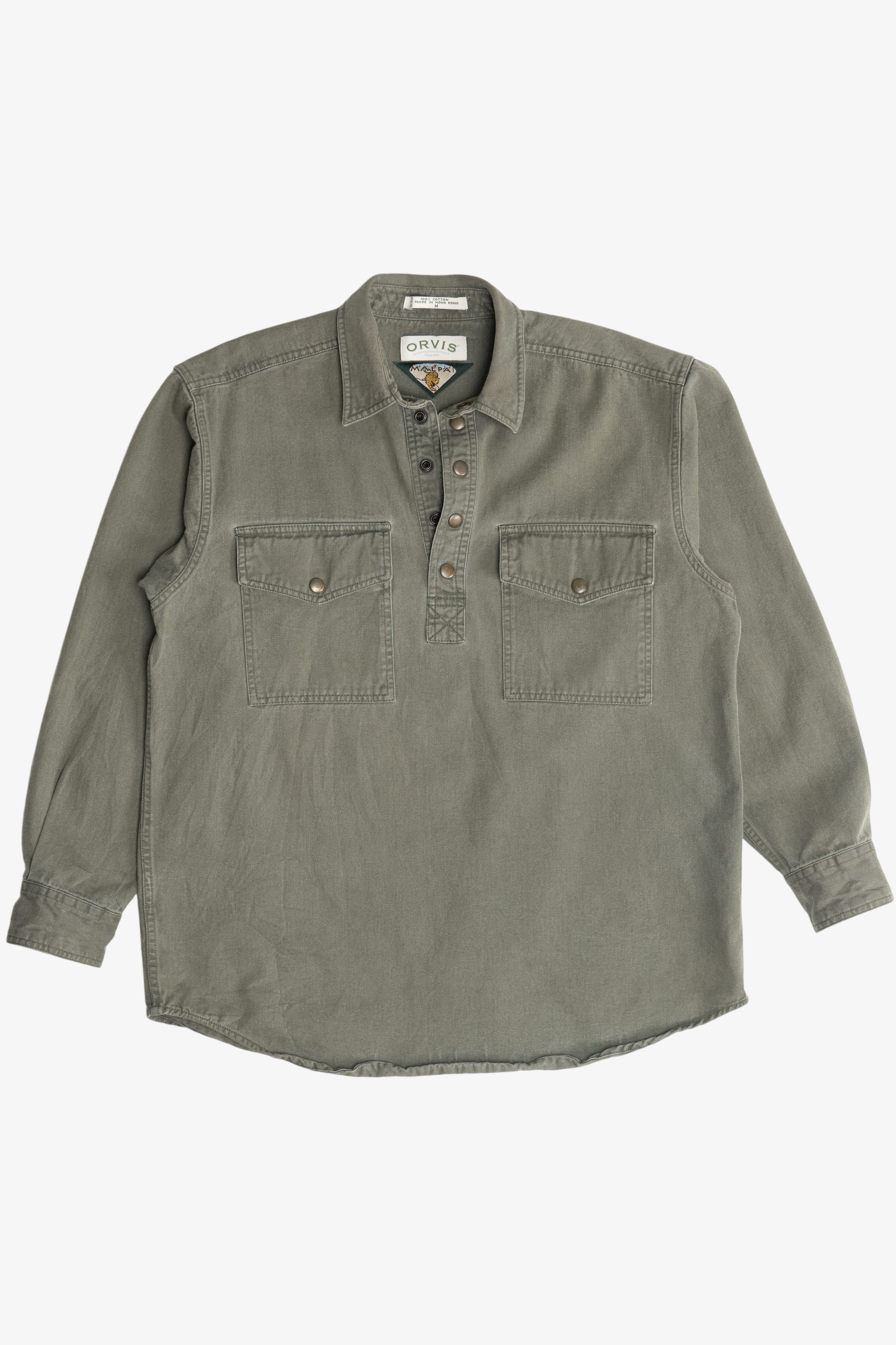 Vintage Orvis Malpai Double Pocket Quarter Snap Button Top (2000s)