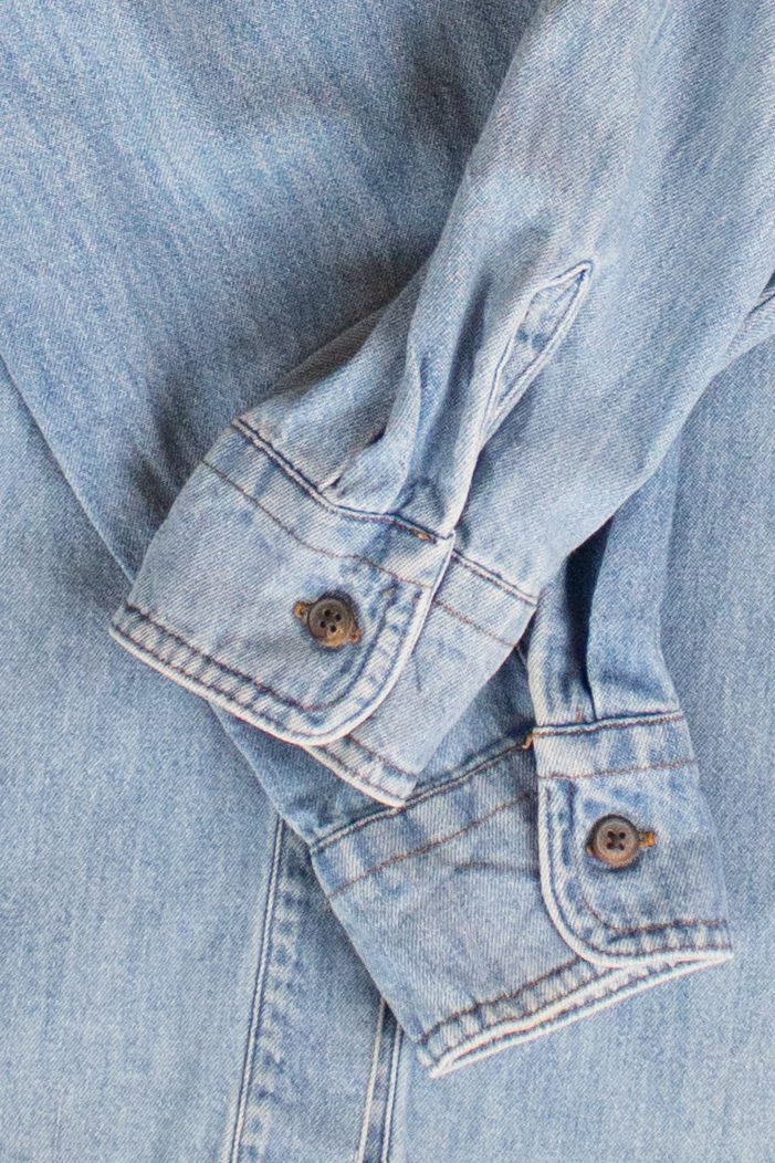 Vintage Quilted Chest Button Up Shirt (1990s)