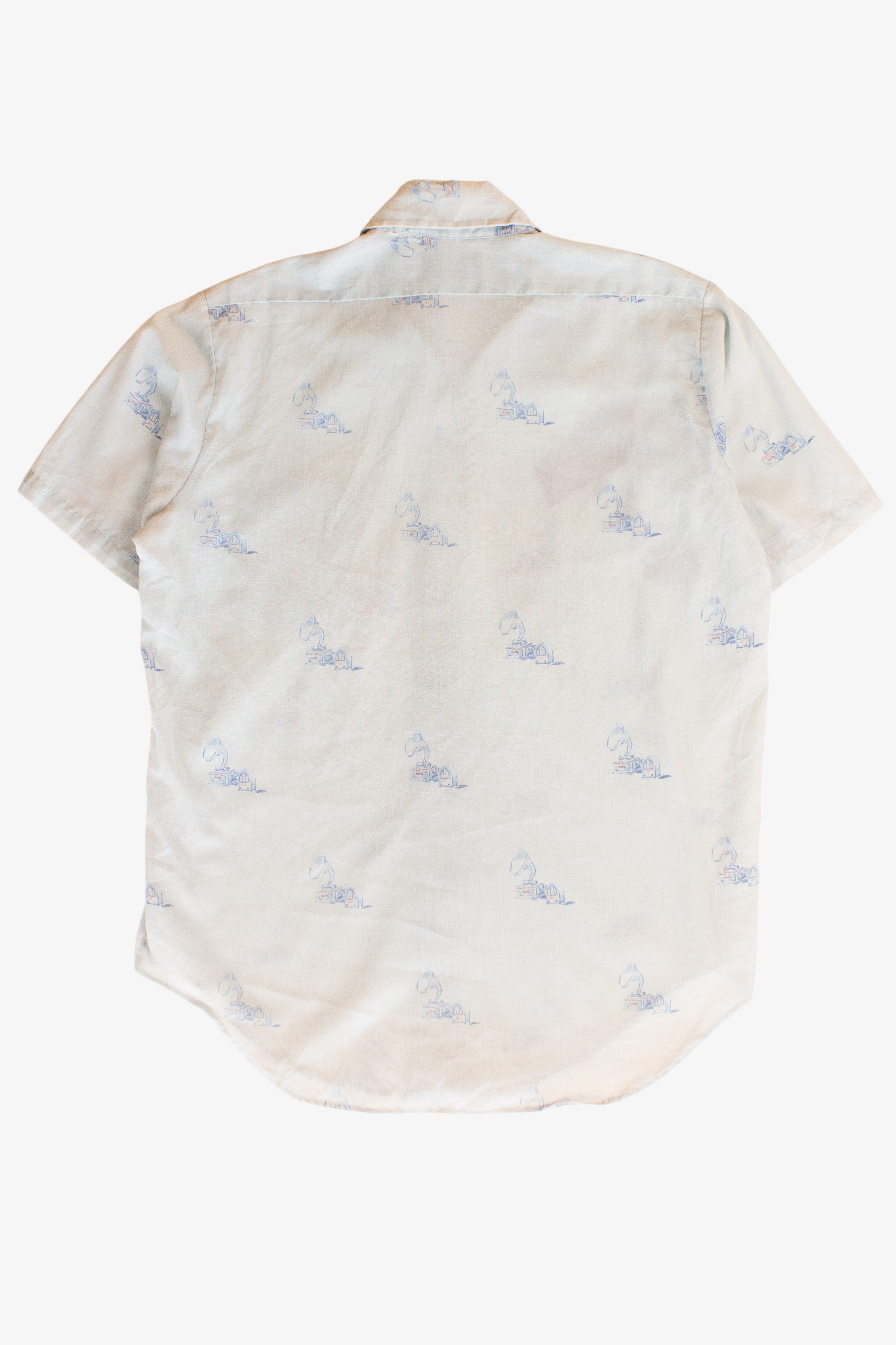 Vintage Gramophones Button Up Shirt (1980s)