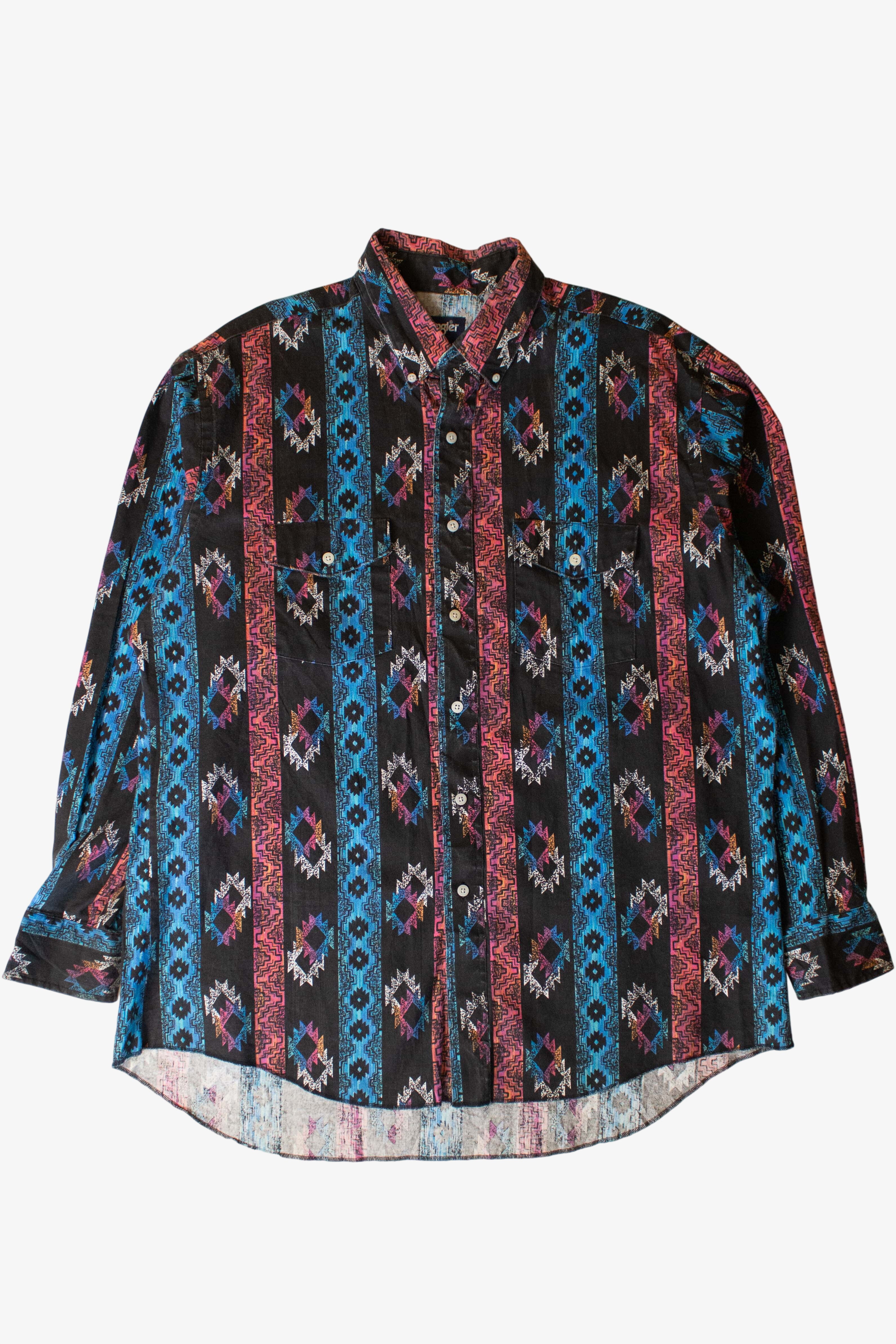Vintage Wrangler Cowboy Cut Button Up Shirt (1990s)