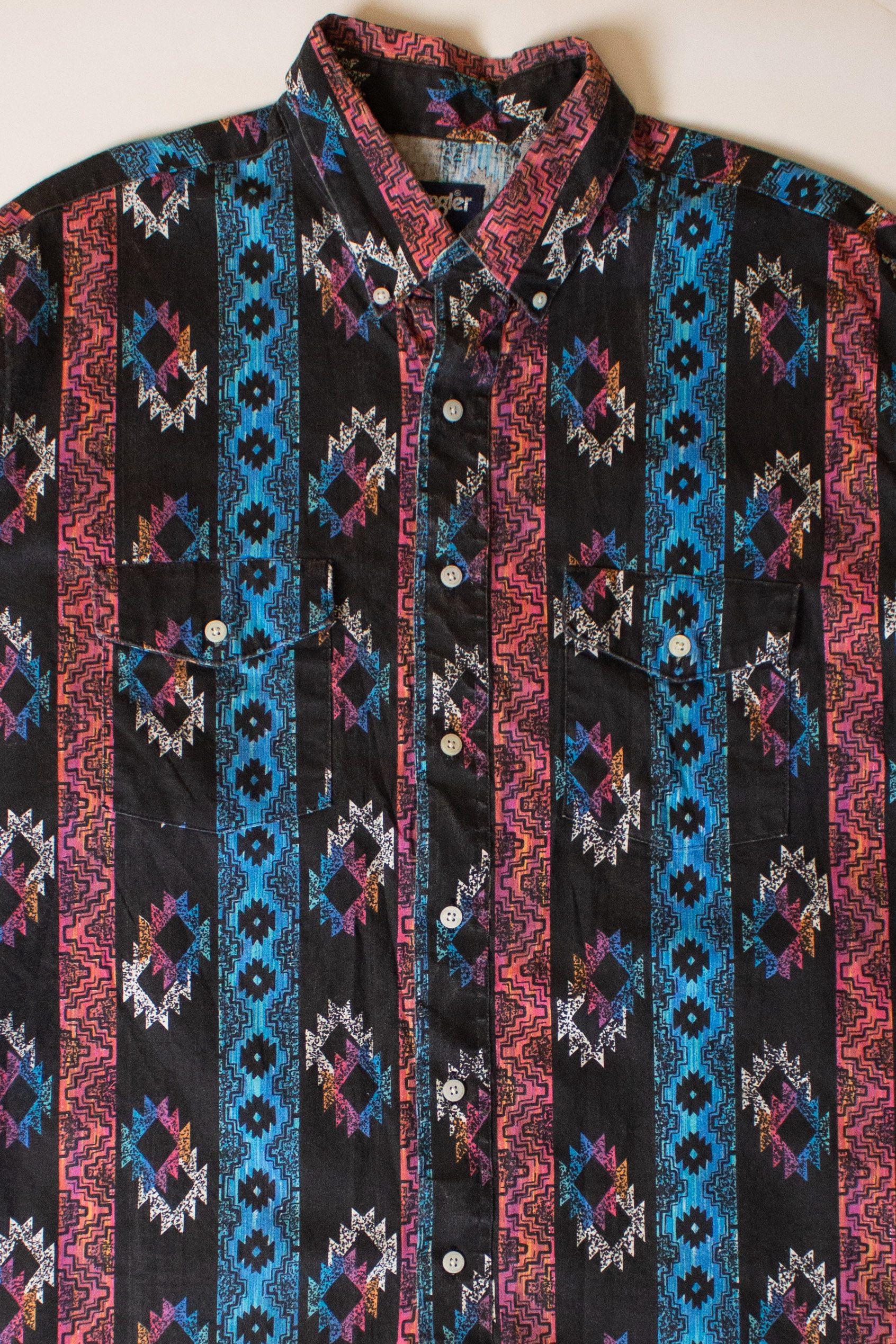 Vintage Wrangler Cowboy Cut Button Up Shirt (1990s)