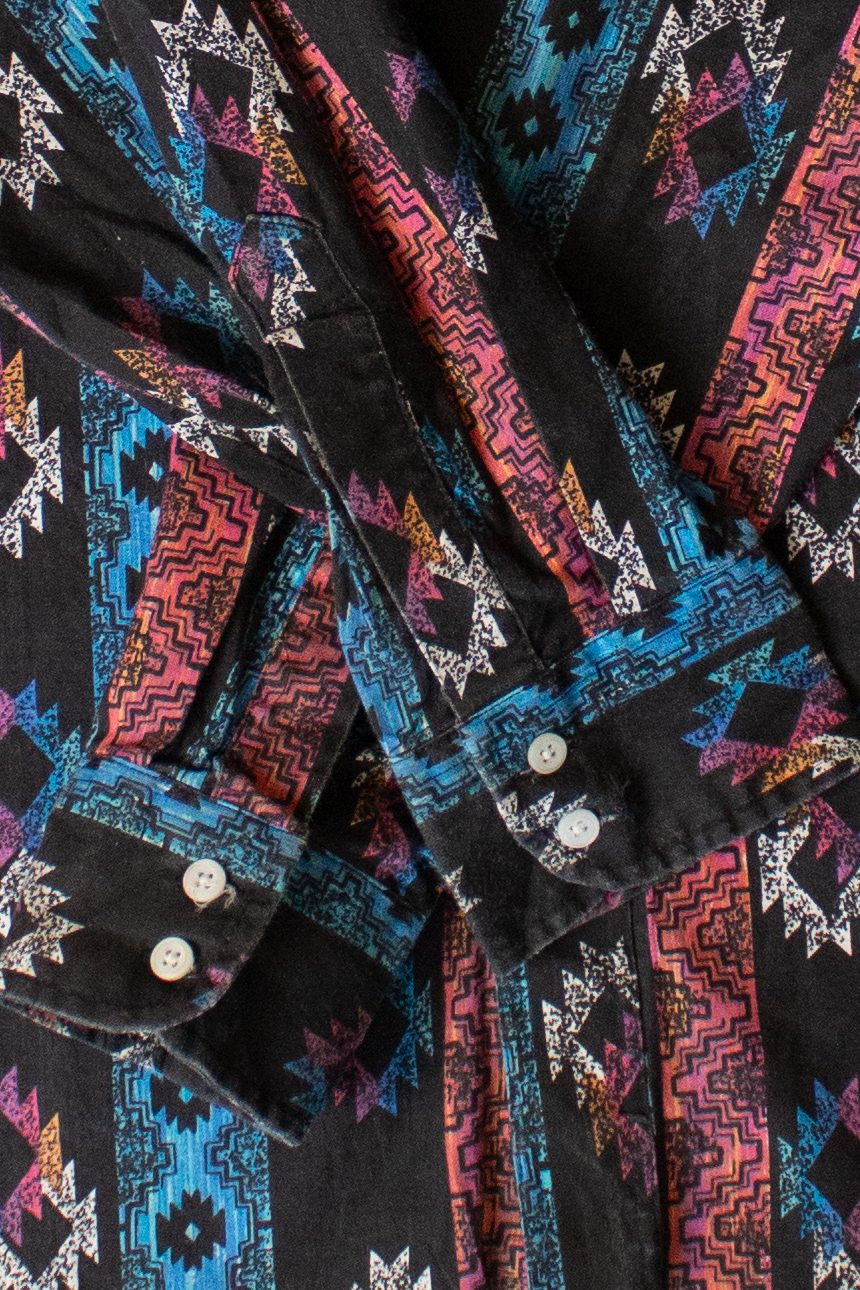 Vintage Wrangler Cowboy Cut Button Up Shirt (1990s)