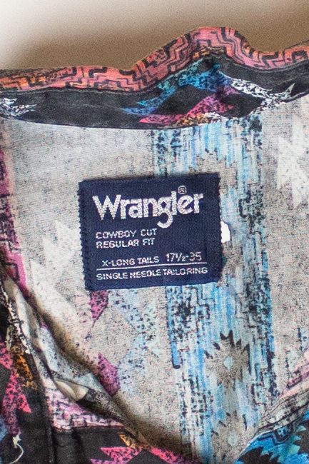 Vintage Wrangler Cowboy Cut Button Up Shirt (1990s)
