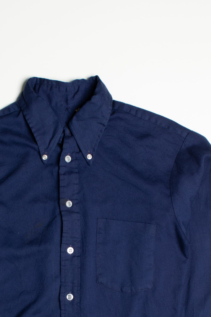 Vintage Navy Blue Button Up Shirt