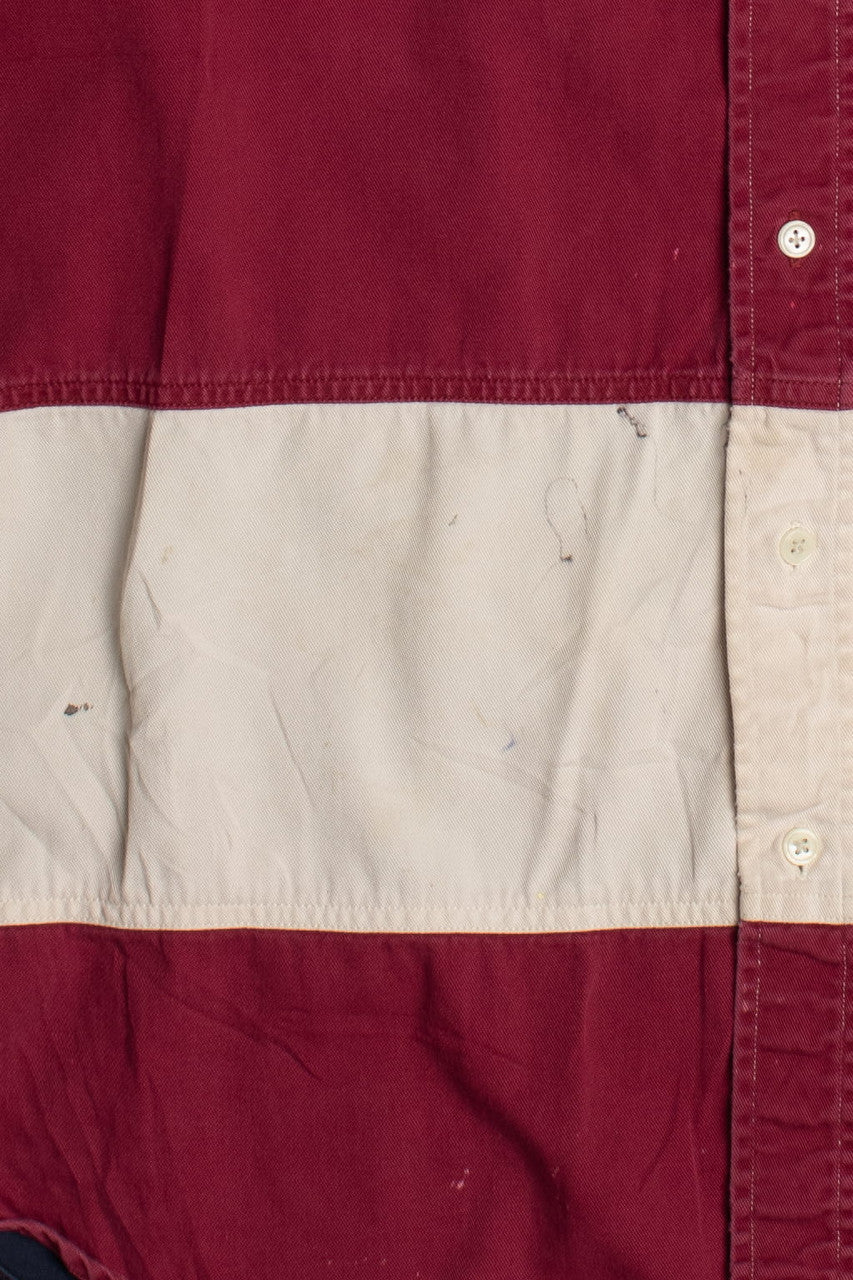 Vintage Tommy Hilfiger American Flag Button Up Shirt