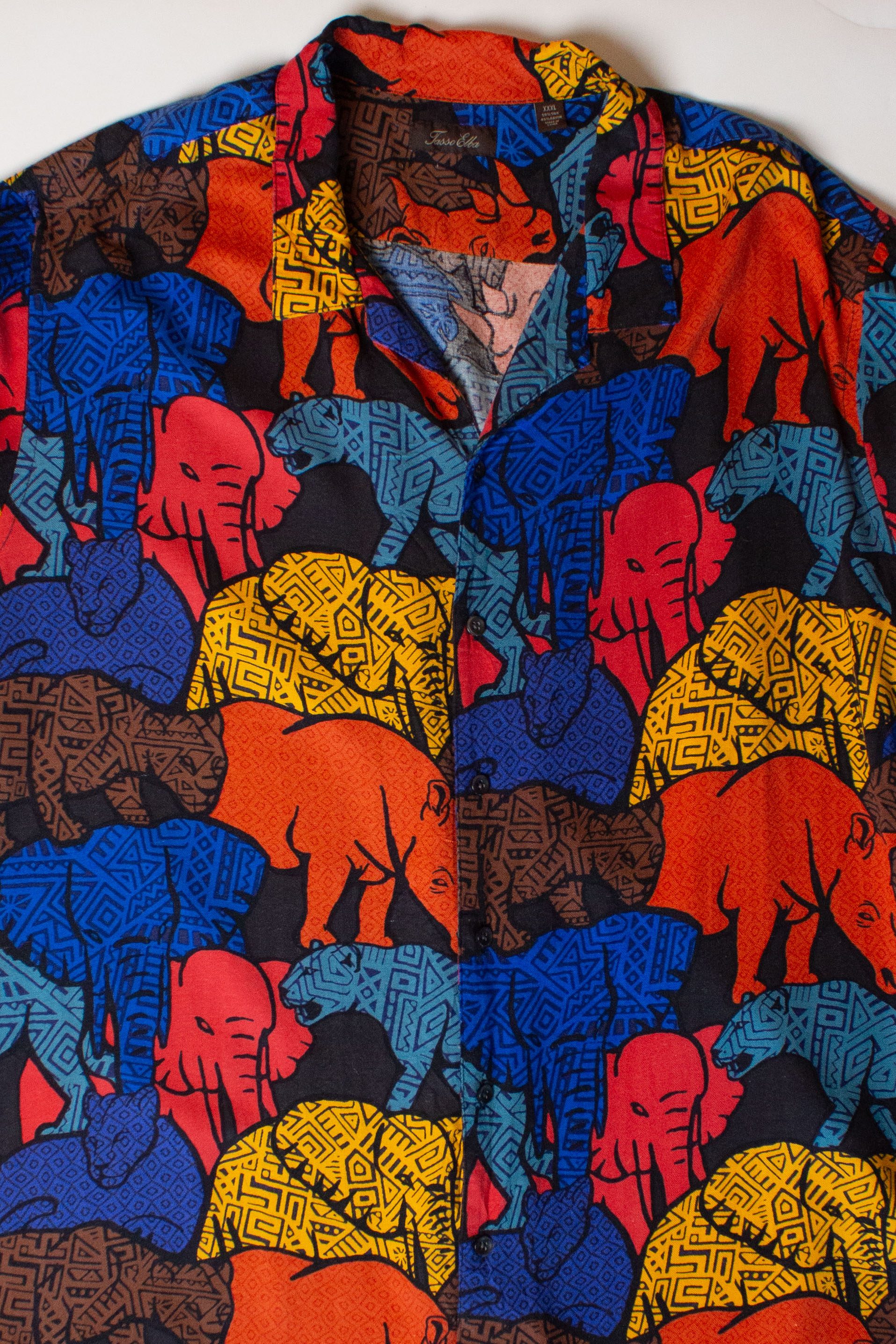 Vintage African Animals Button Up Shirt (1990s)