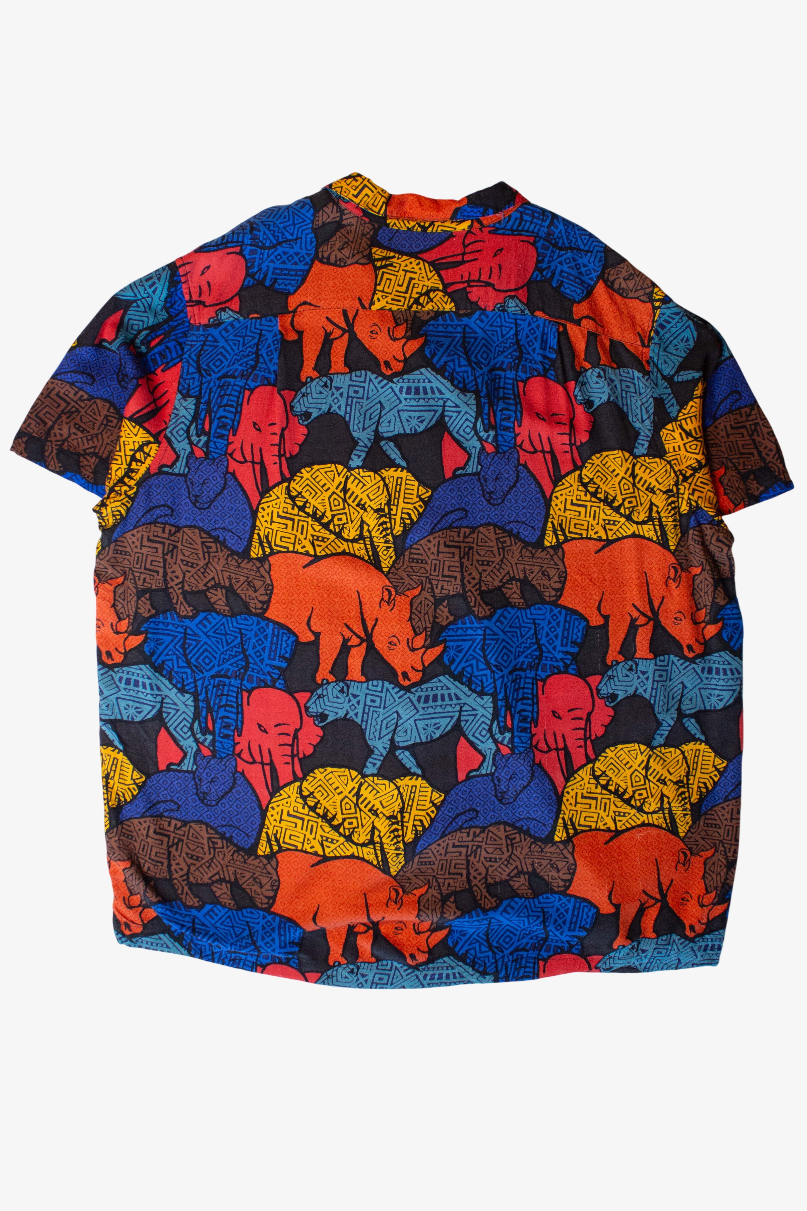 Vintage African Animals Button Up Shirt (1990s)