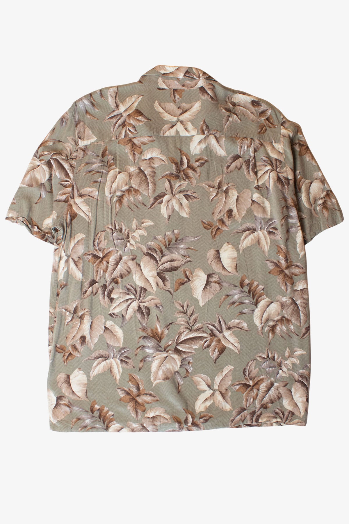 Vintage Green Leaves Button Up Shirt (1990s)