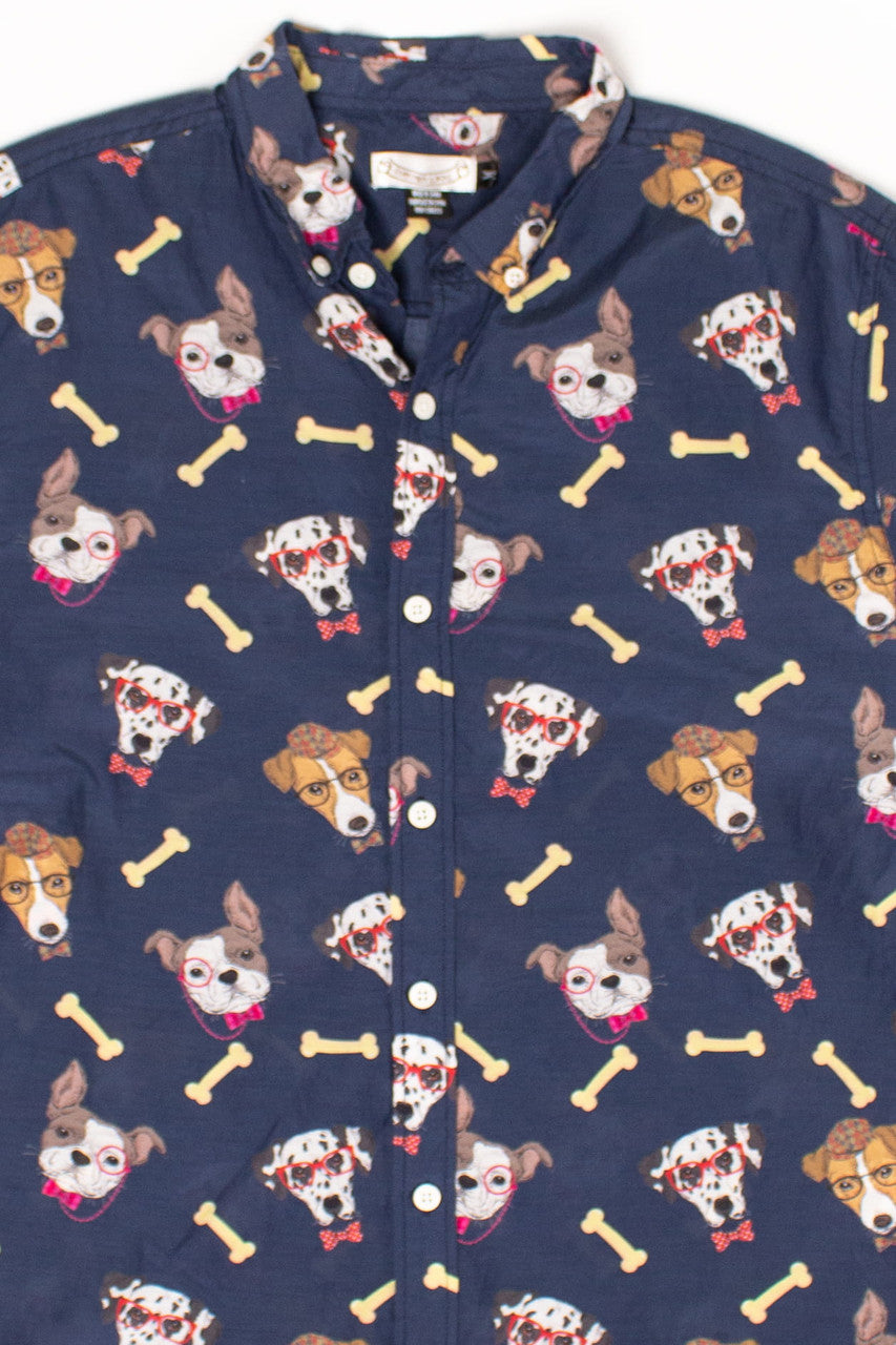 Vintage Dogs & Bones Silk Button Up Shirt