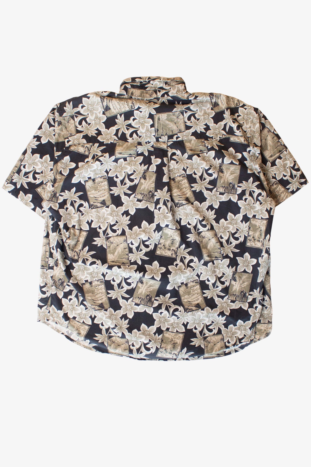 Vintage Tropical Pictures Button Up Shirt (1990s)