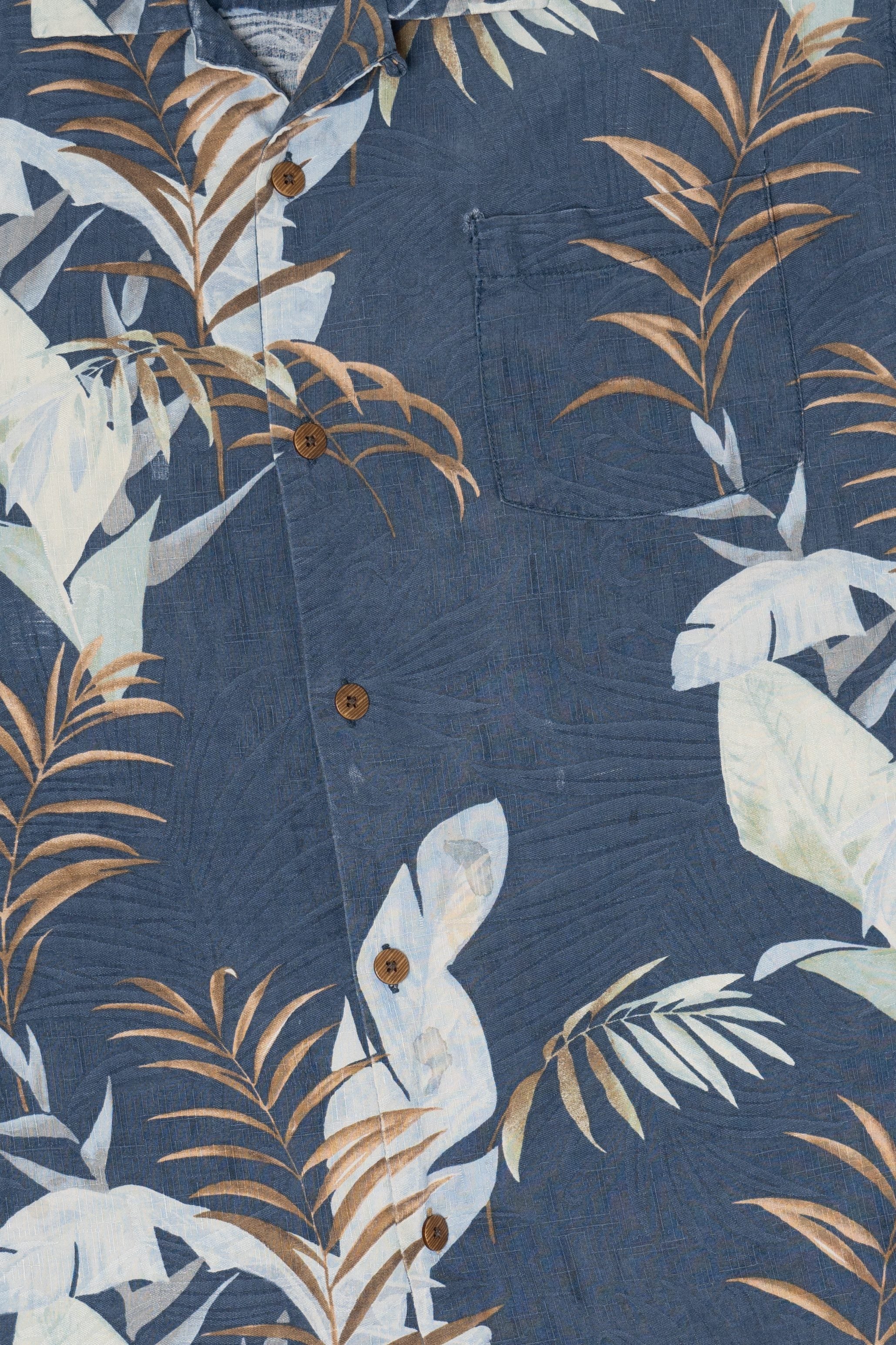Navy Blue Tommy Bahama Button Up Shirt (2010s)