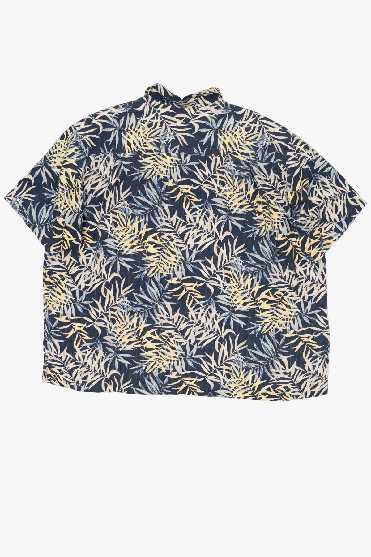 Vintage Navy Blue Ocean Pacific Hawaiian Button Up Shirt (1990s)