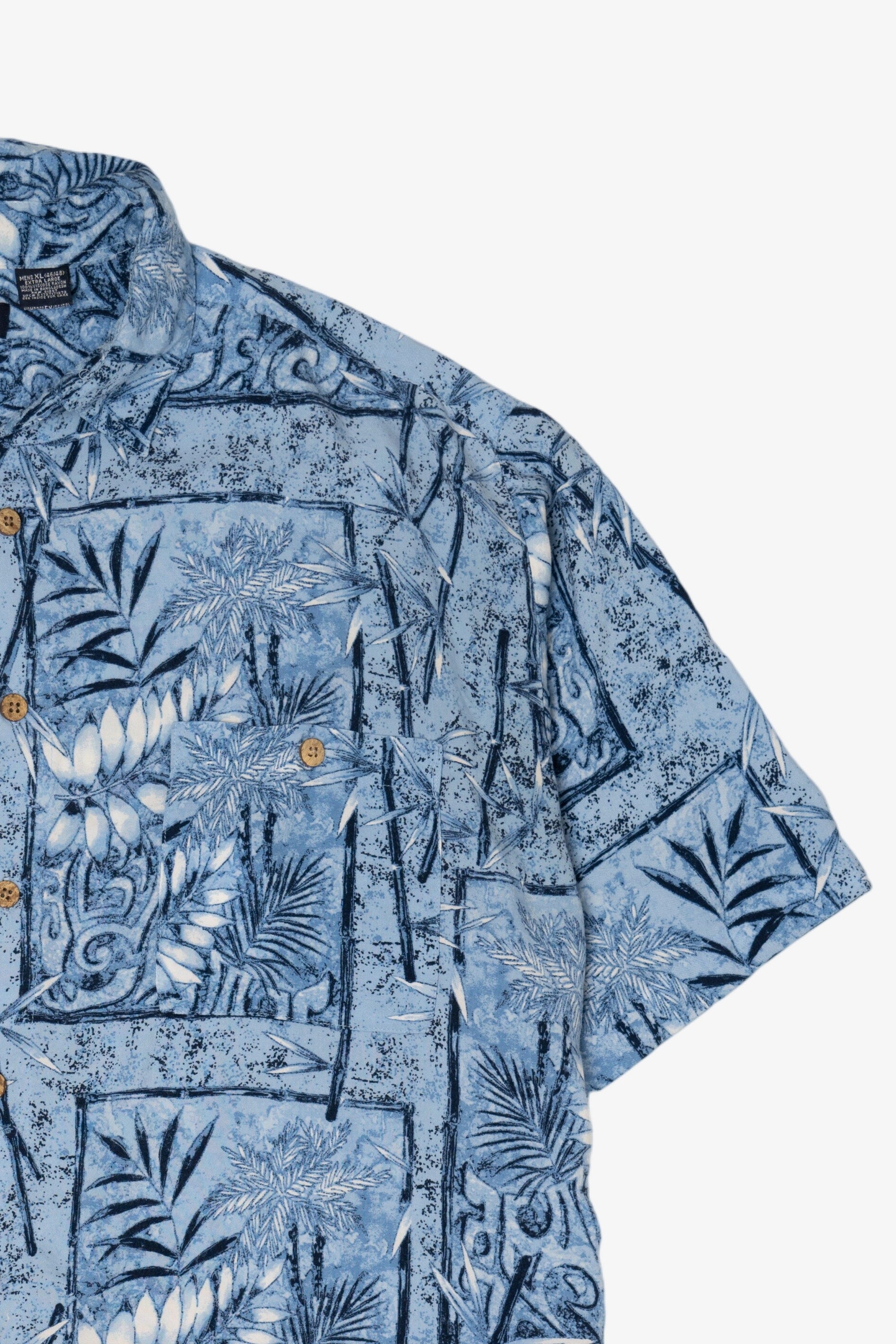 Blue Puritan Hawaiian Button Up Shirt (2000s)