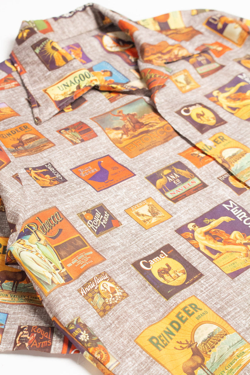 Retro Labels Camp Button Up Shirt