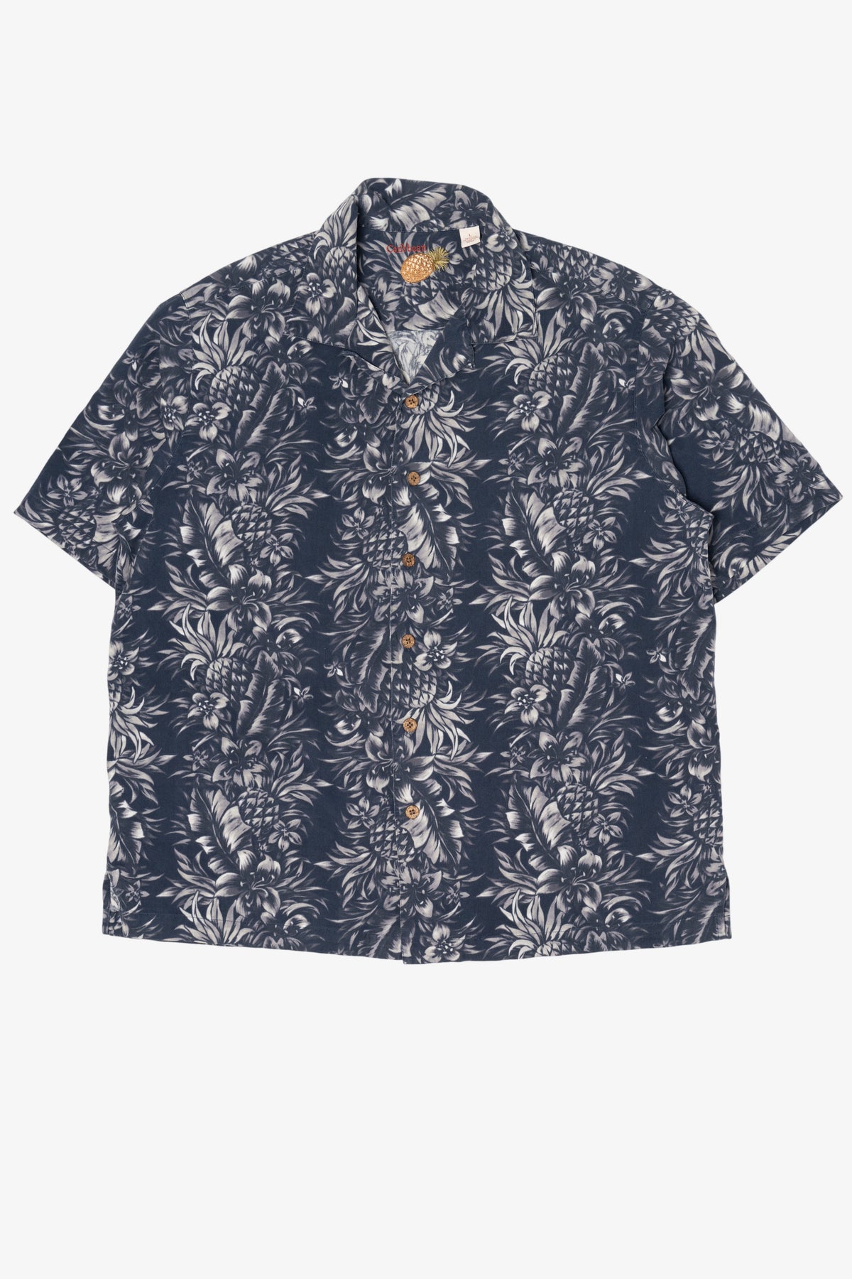 Caribbean Pineapple Hawaiian Button Up Shirt (2000s)