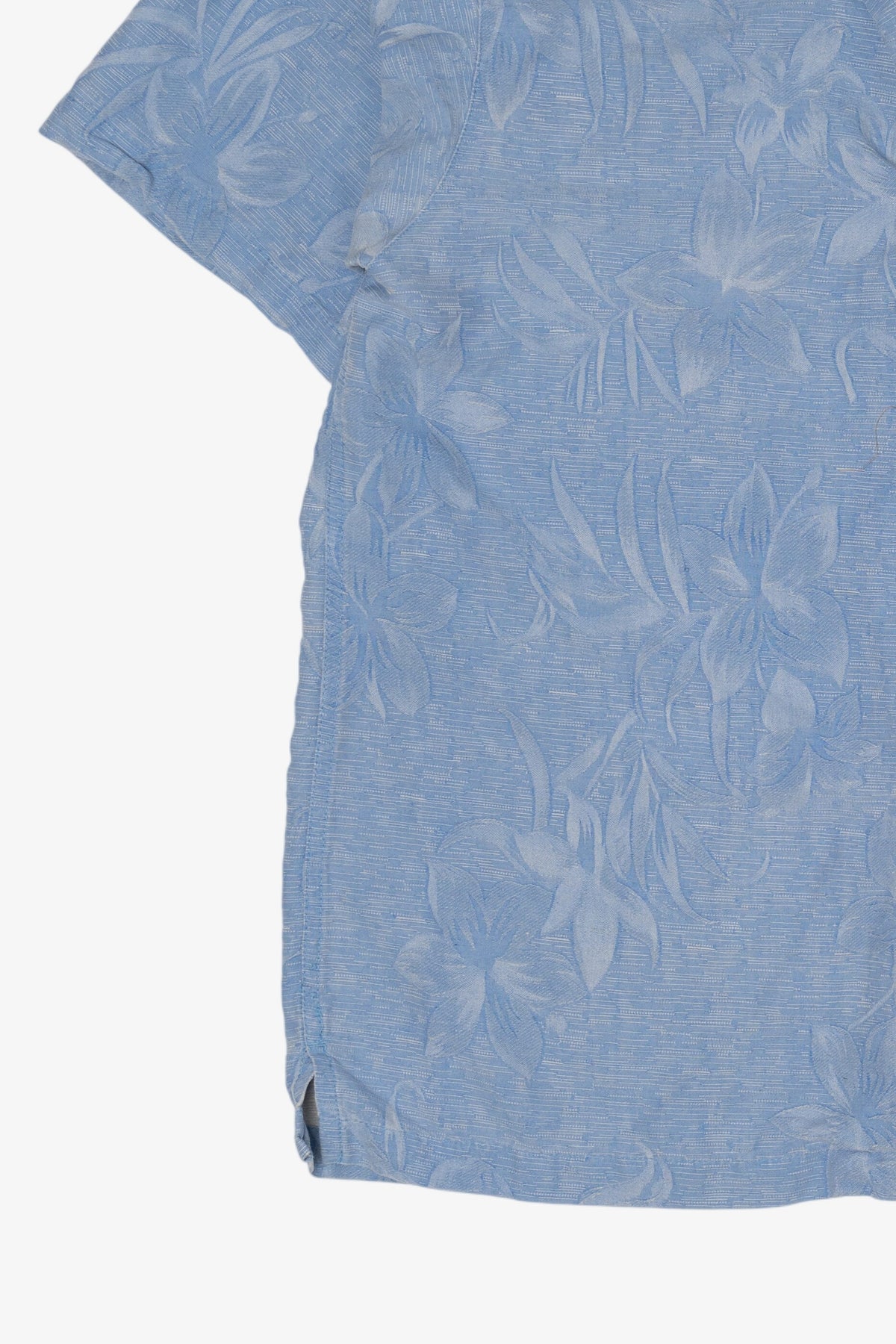 Vintage Light Blue Island Shares Hawaiian Button Up Shirt (2000s)