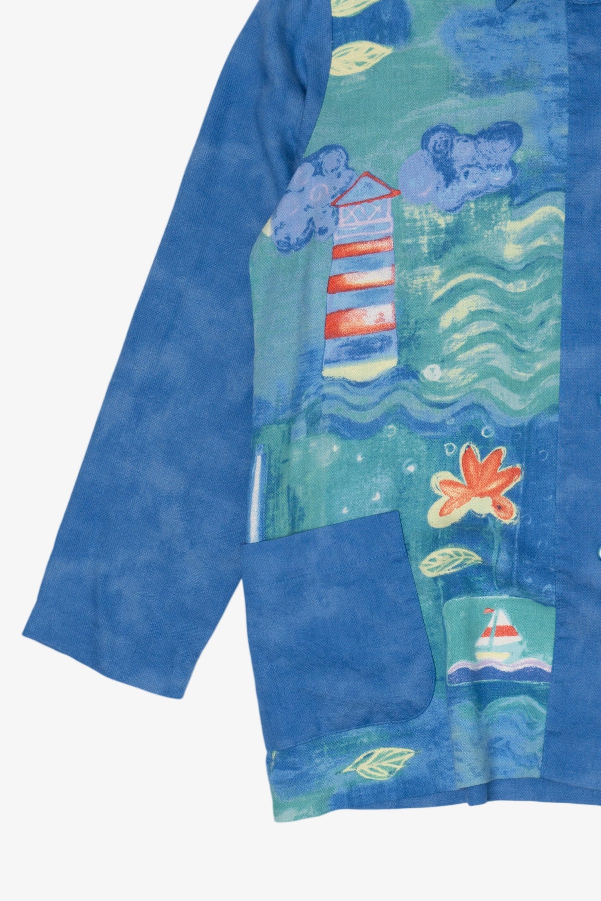 Vintage Blue Peter Popovitch Button Up Shirt (1990s)