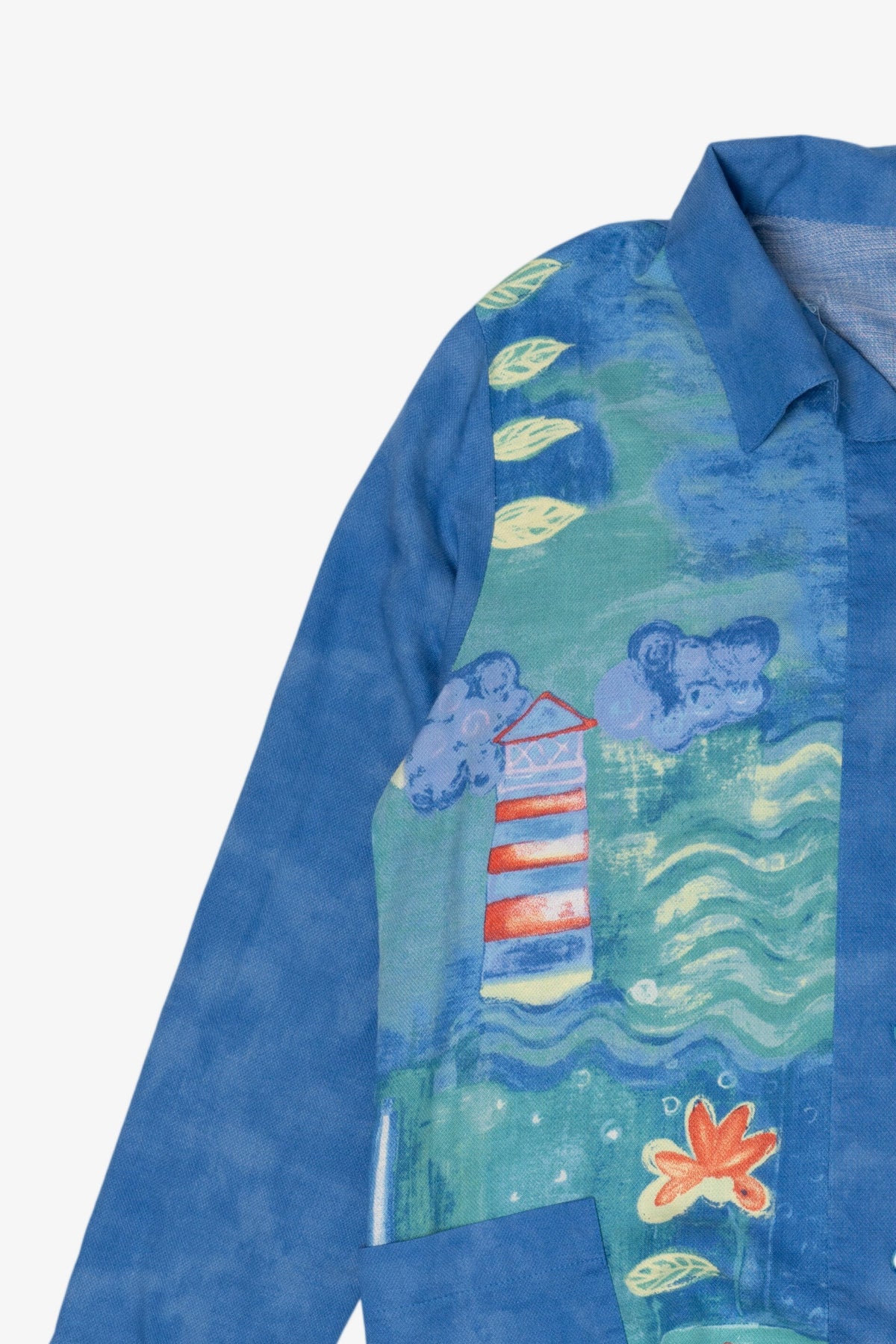 Vintage Blue Peter Popovitch Button Up Shirt (1990s)