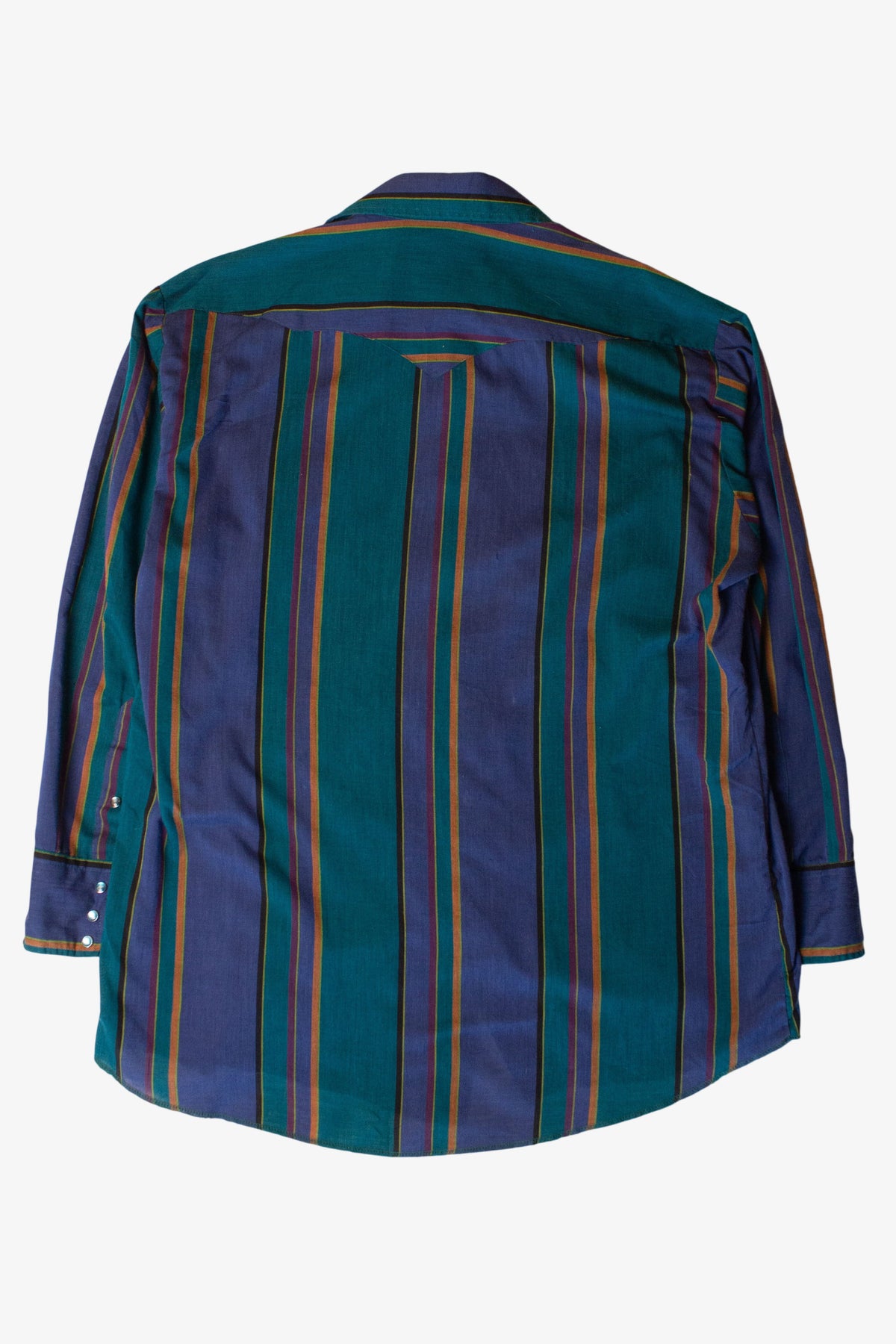 Vintage Striped Pearl Snap Button Up Shirt (1990s)