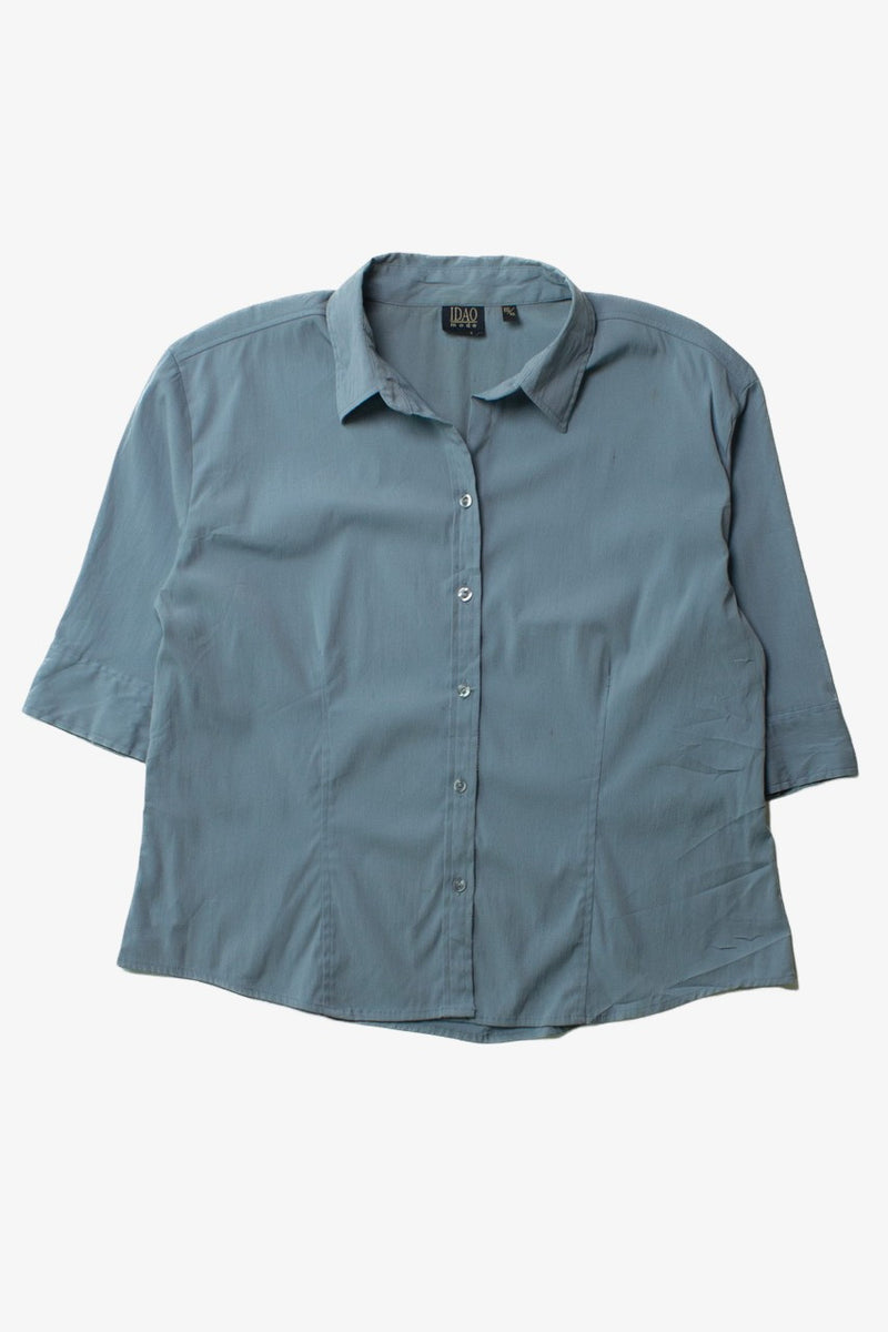 Retro Heart-Shaped Button-Up Shirt main image 1