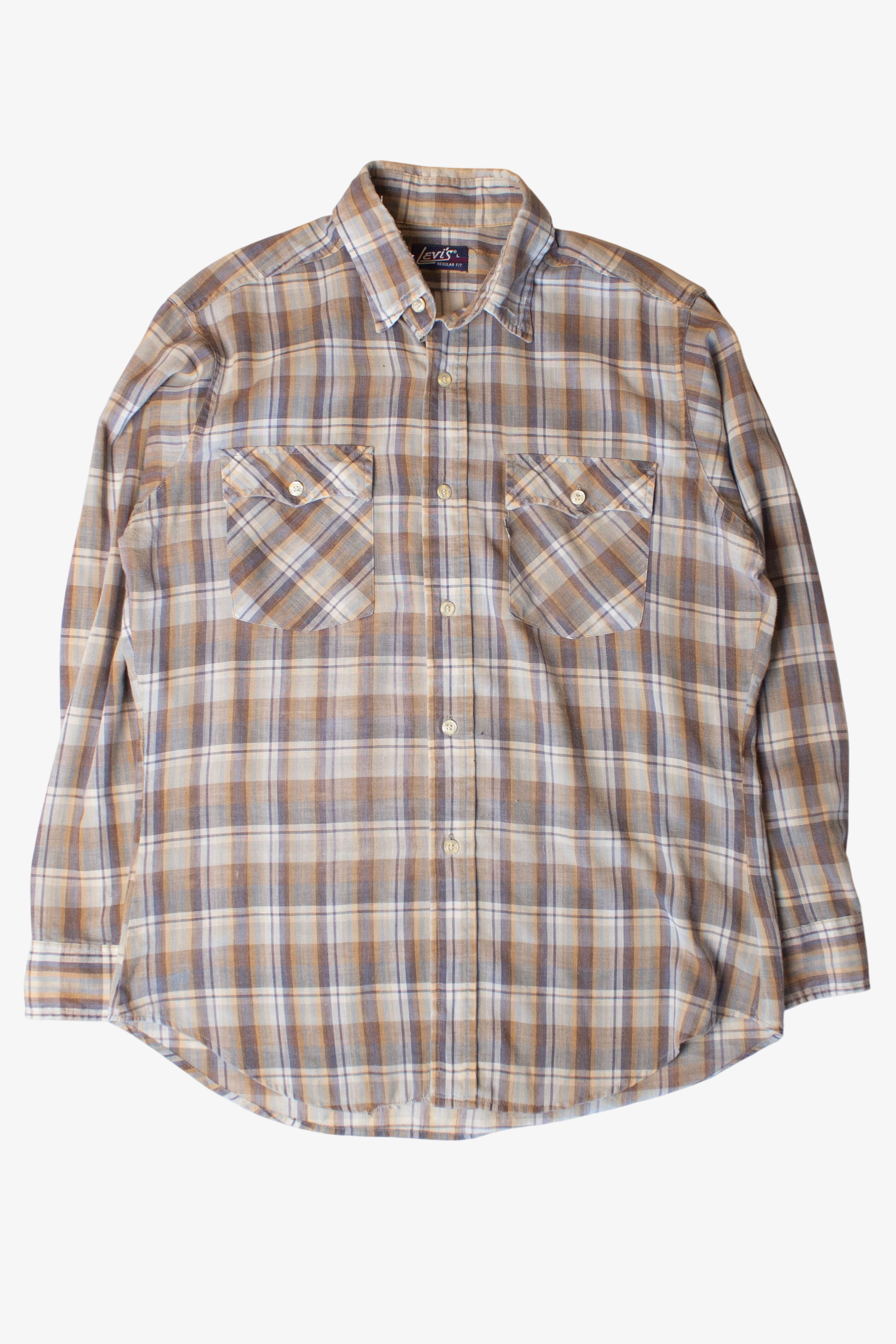 Vintage Plaid Levi's Button Up Shirt (1980s)