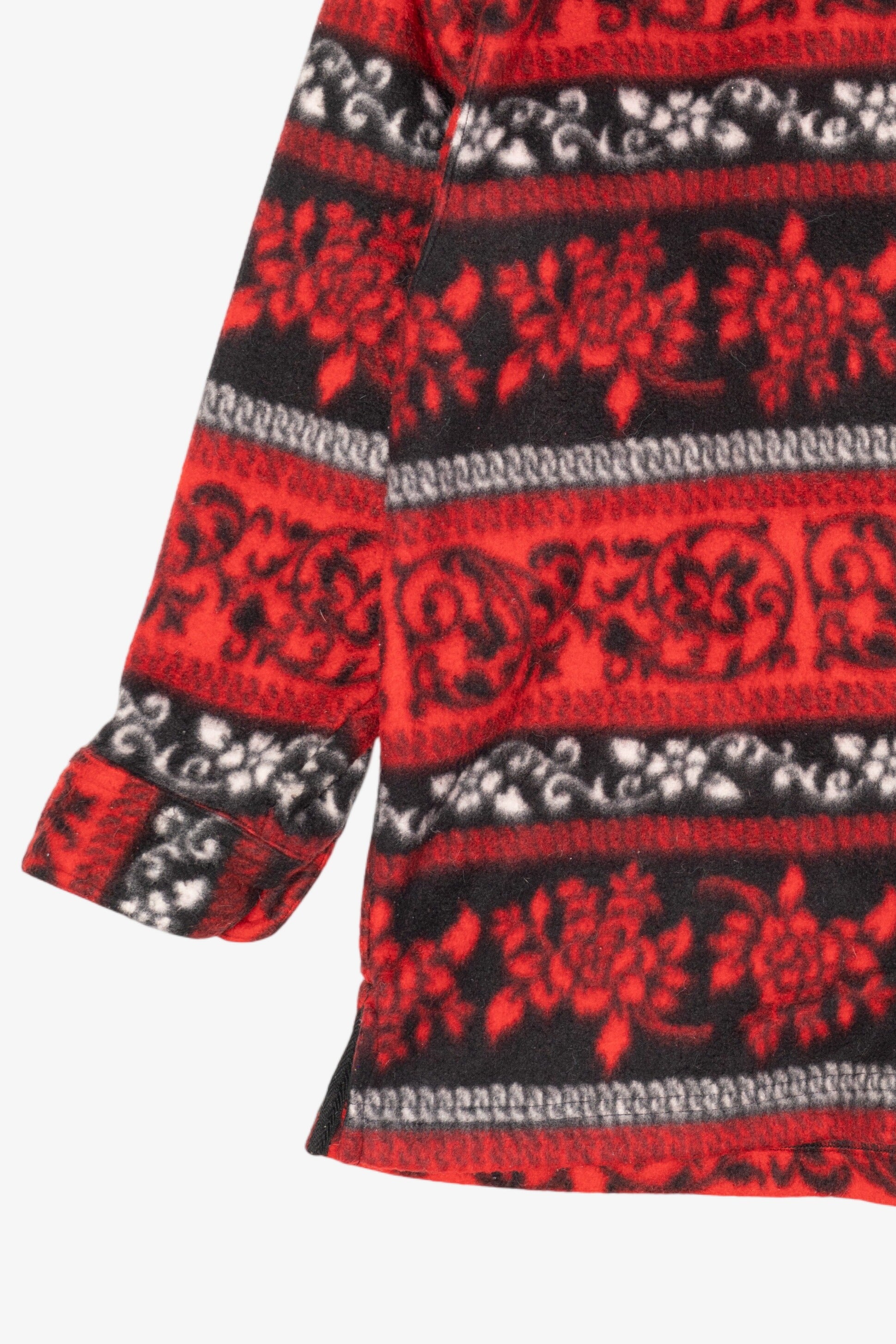 Vintage Red And Black Northcrest Button Up Sweater (1990s)
