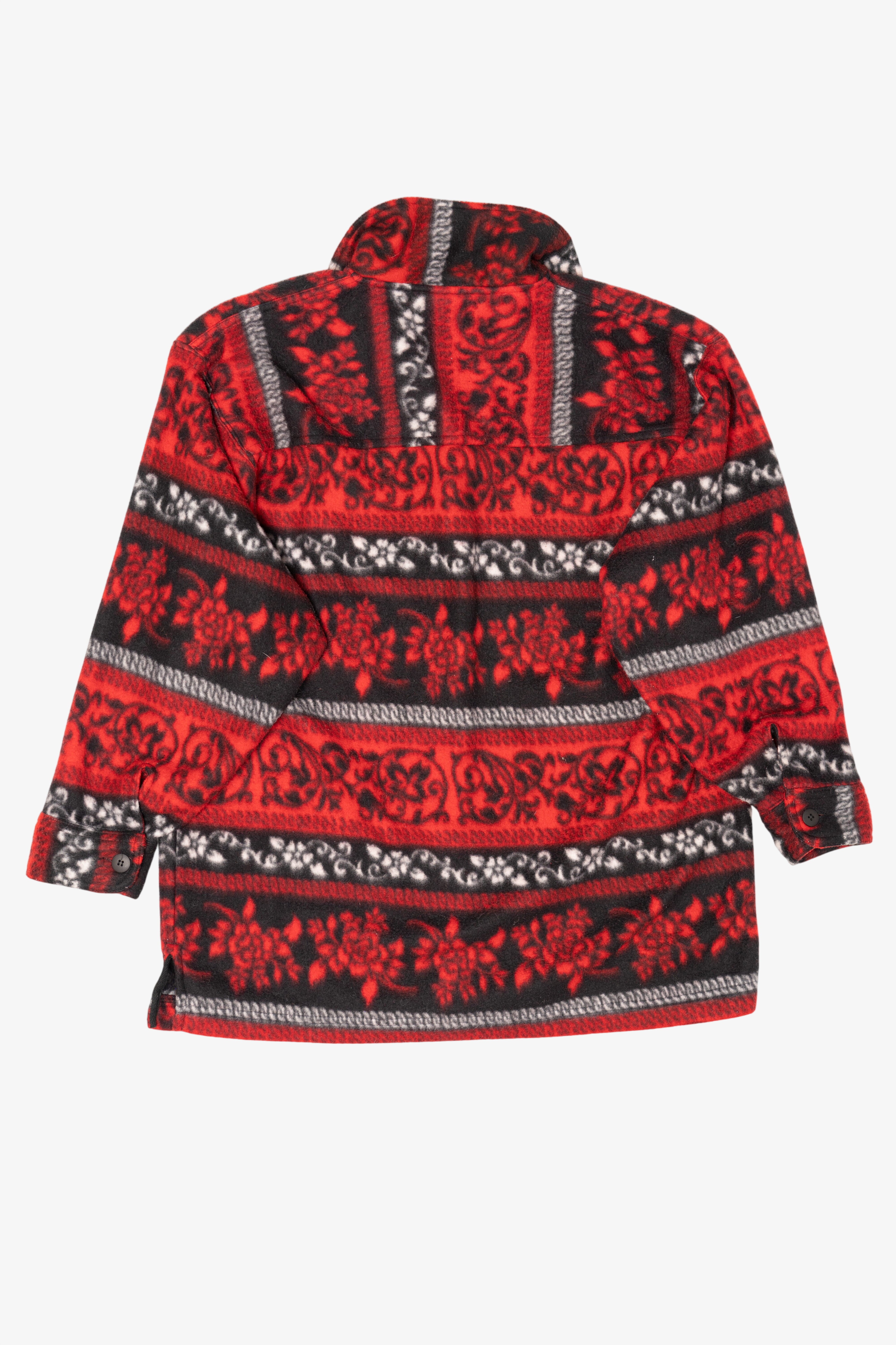 Vintage Red And Black Northcrest Button Up Sweater (1990s)