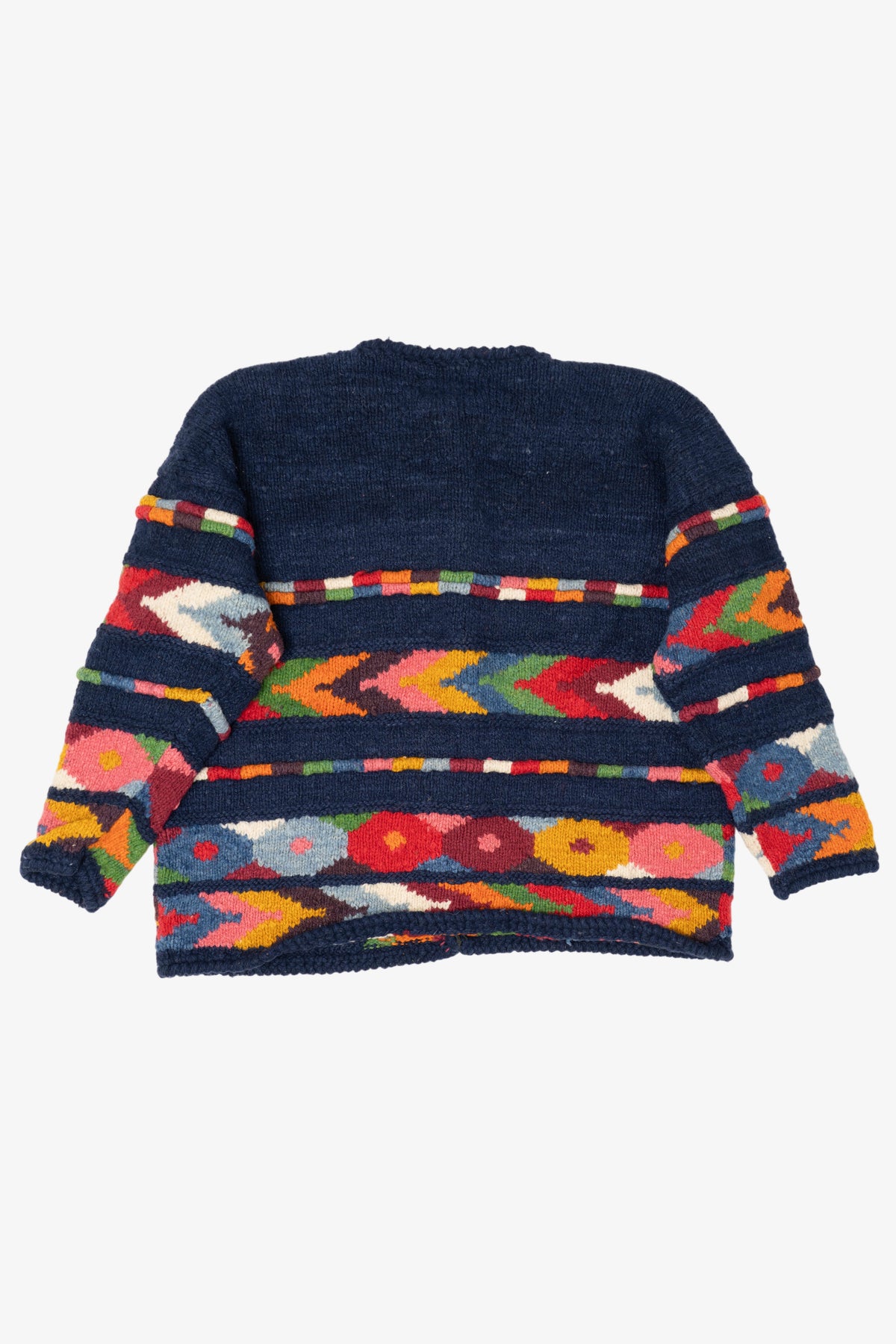 Vintage Hand Knit Express Cardigan Sweater (1990s)