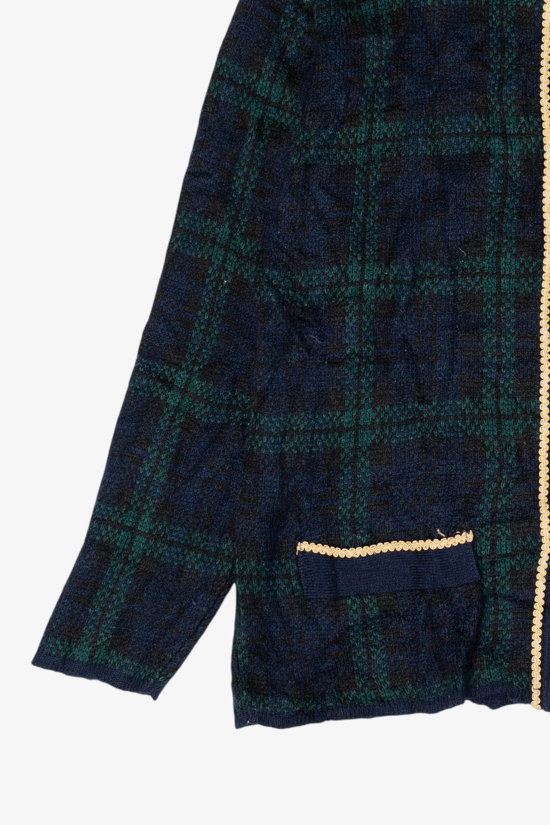 Vintage Shoulder Pads Cardigan Sweater (1980s)