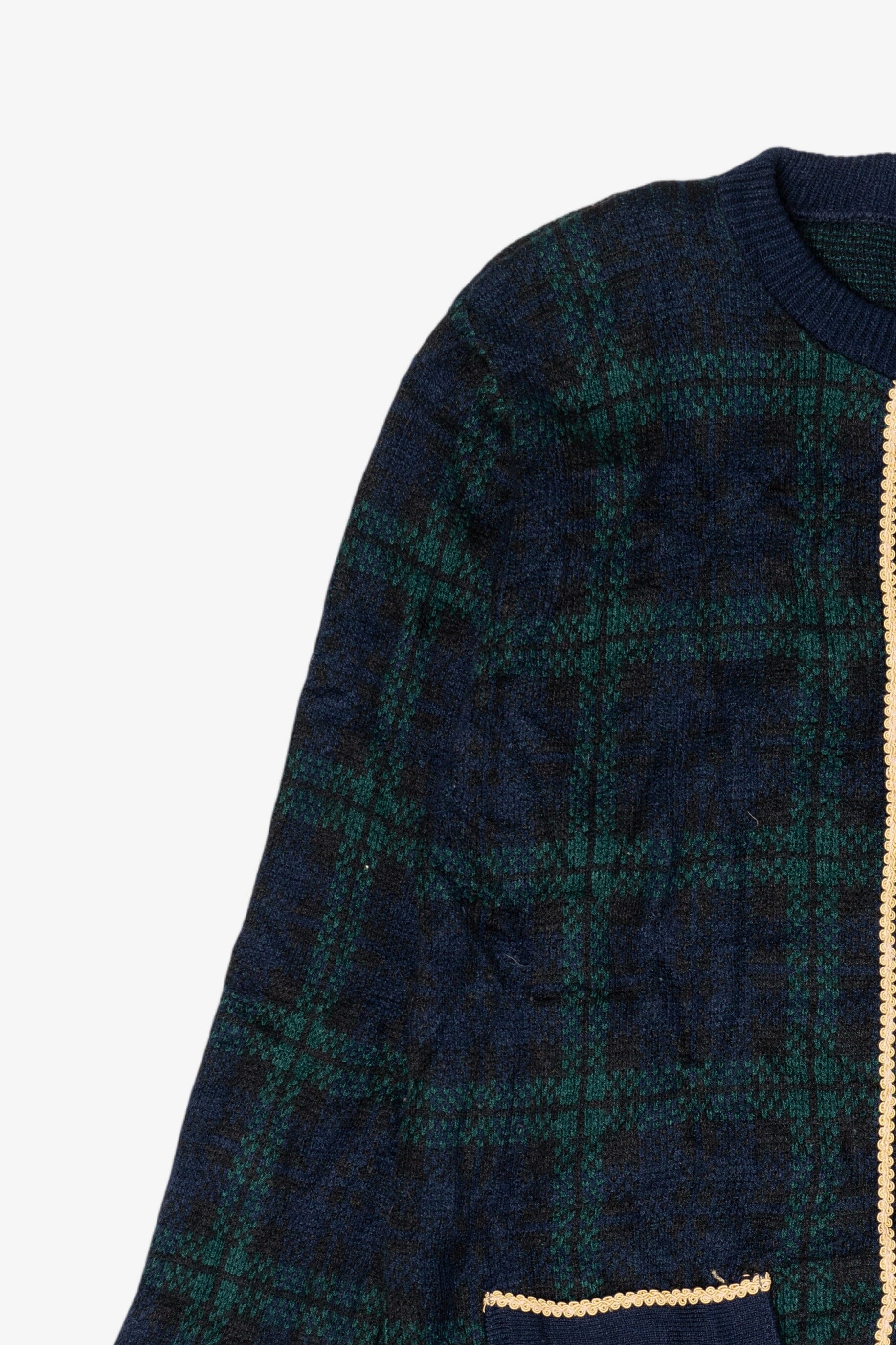 Vintage Shoulder Pads Cardigan Sweater (1980s)