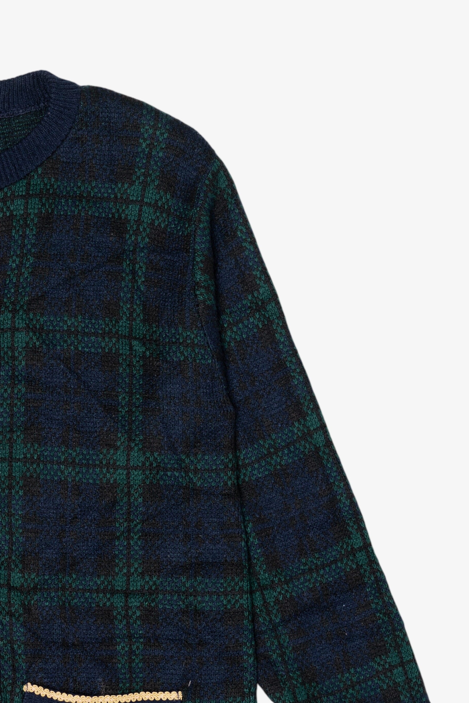 Vintage Shoulder Pads Cardigan Sweater (1980s)