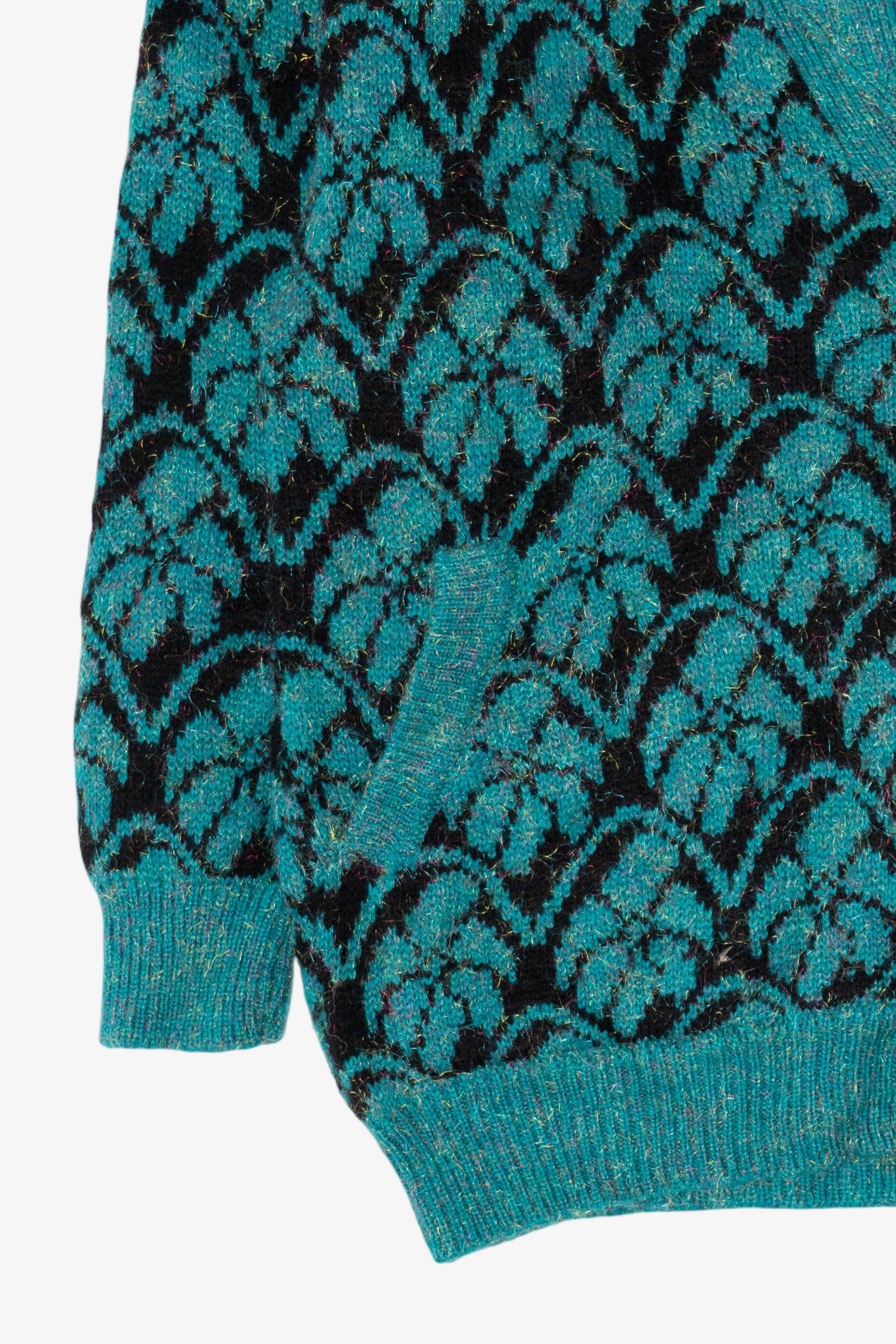 Vintage Teal Lang Kong Cardigan (1980s)