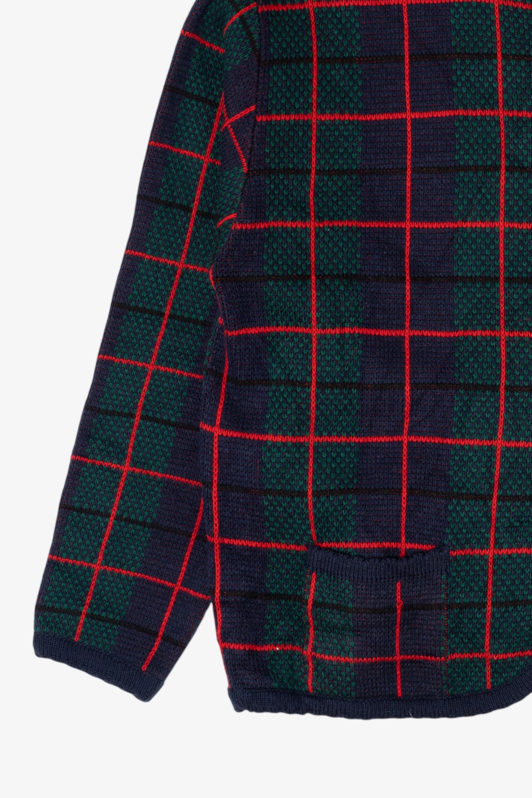 Vintage Navy Blue Tally-Ho Cardigan (1980s)