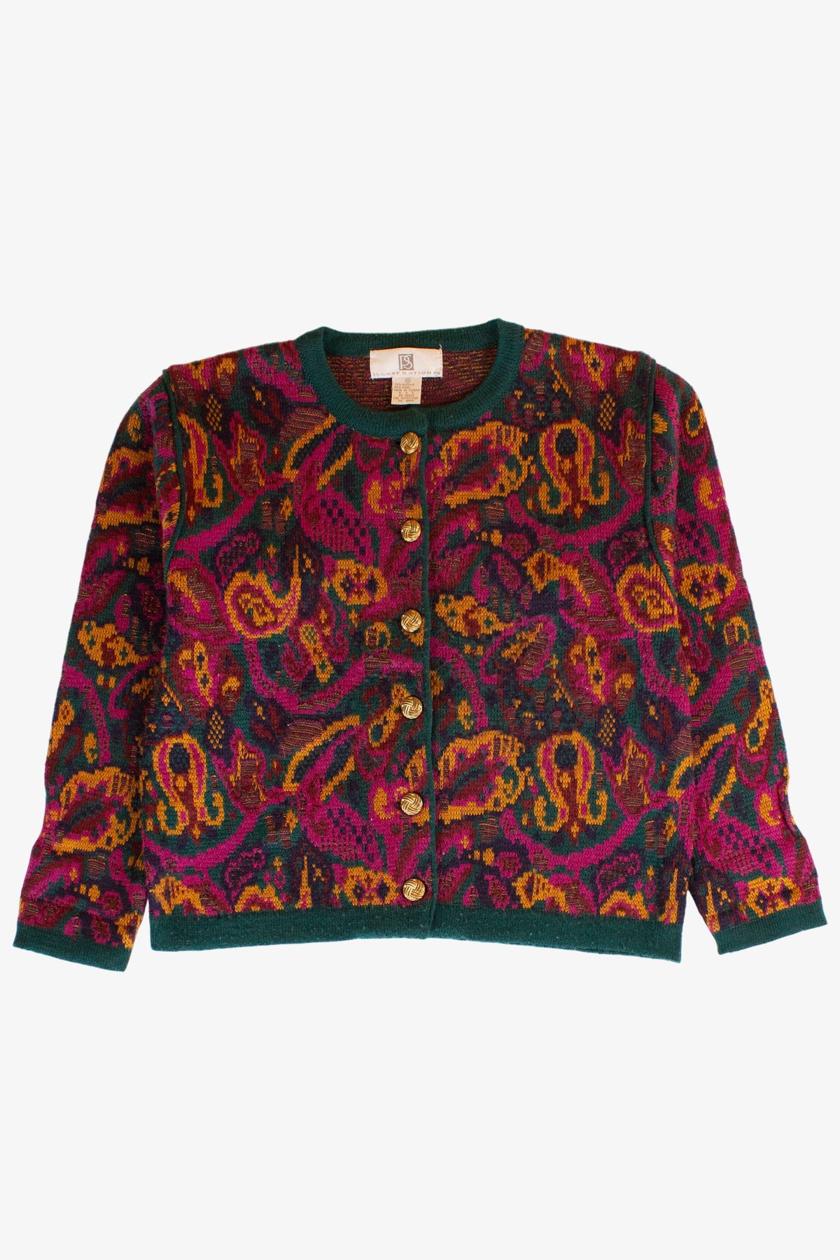 Vintage PS Illustrations Cardigan Sweater (1990s)