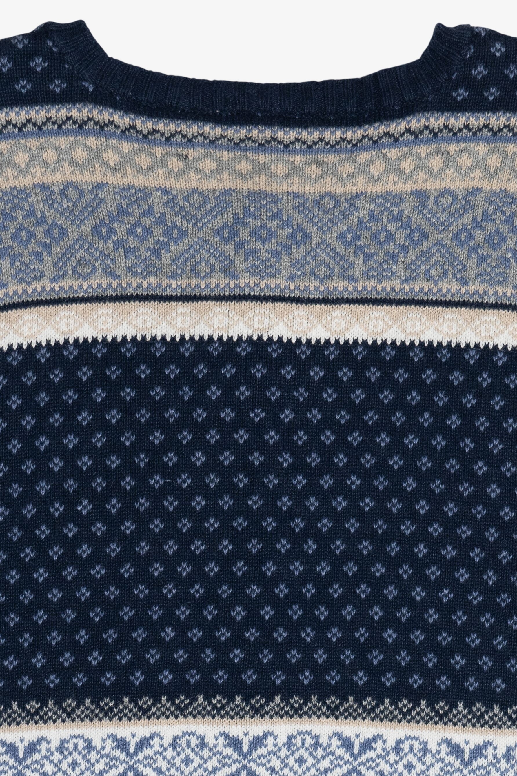 Vintage Fair Isle Cardigan Sweater (1990s)