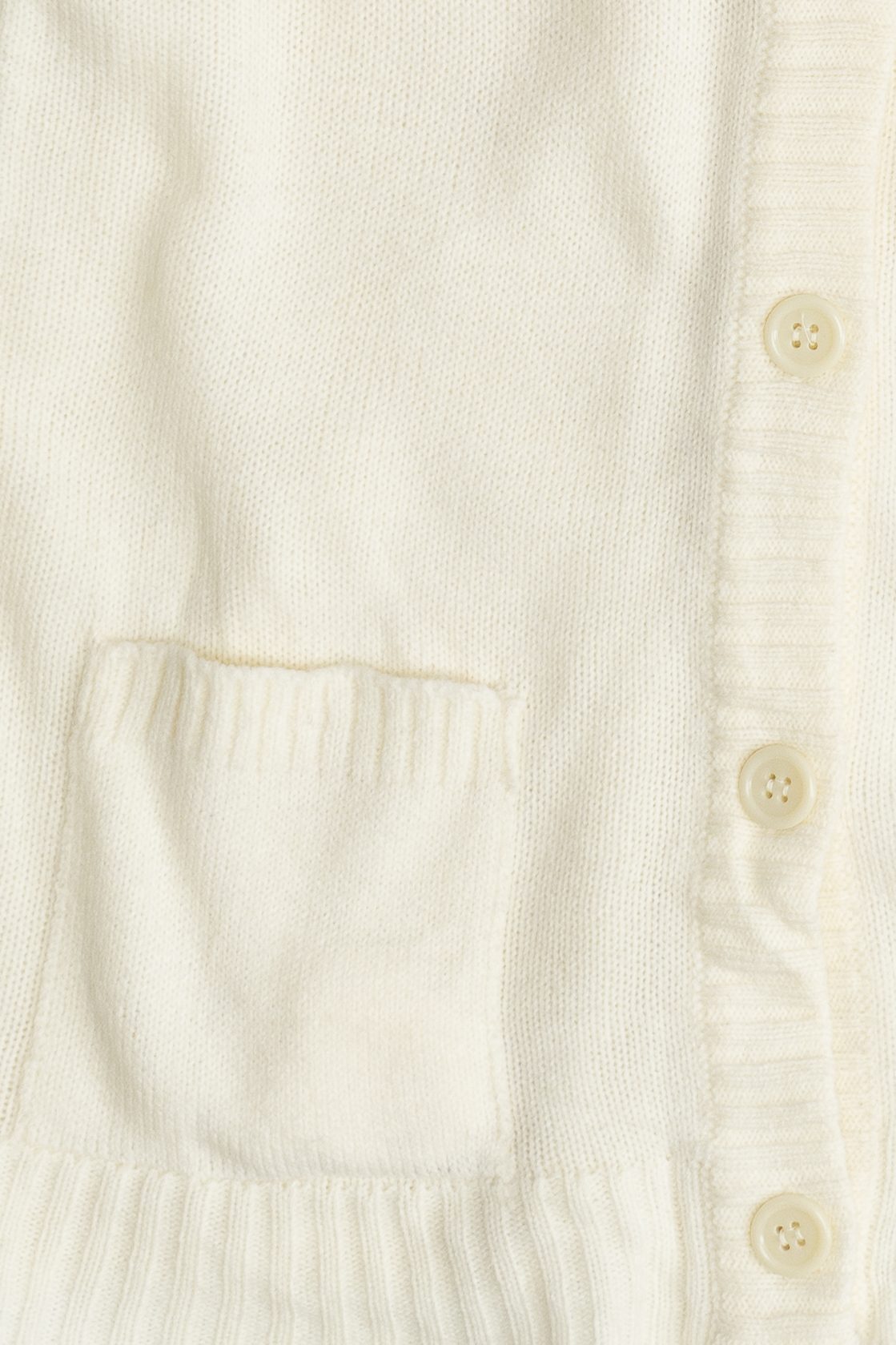 Vintage Ivory Button Up Cardigan Sweater (1980s)
