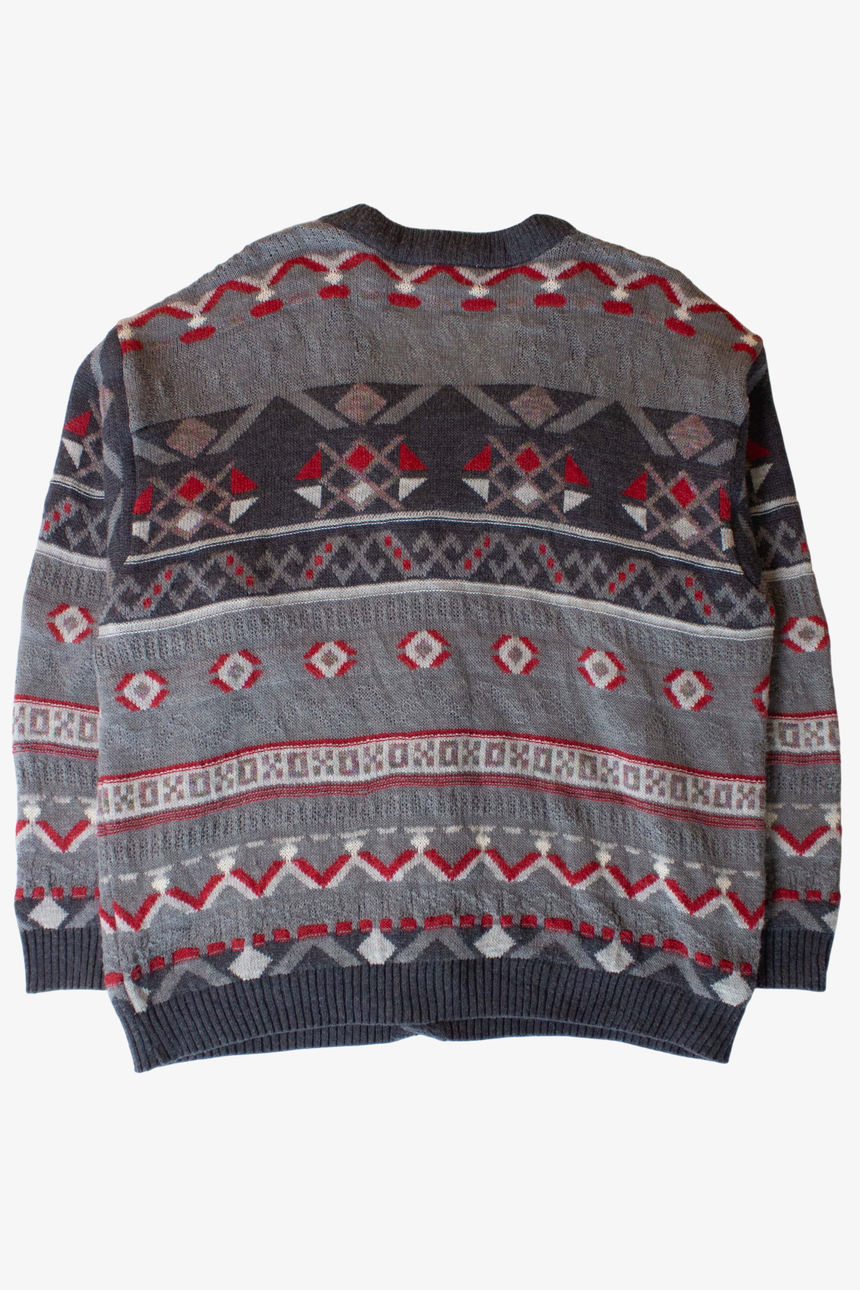 Vintage Gray Yorn Cardigan Sweater (1990s)