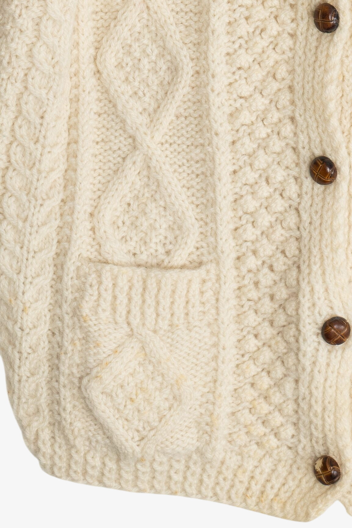 Vintage Donegal John Molloy Cardigan Fisherman Sweater (1980s)
