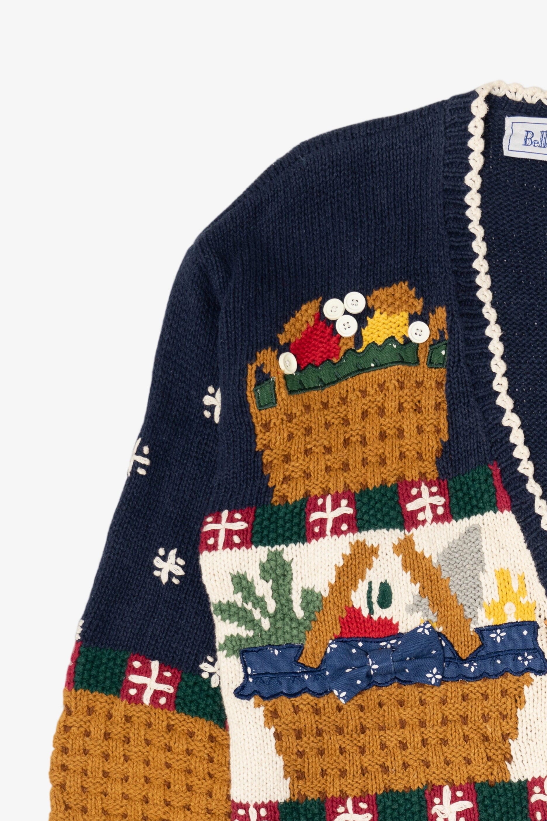 Vintage Belle Pointe Longaberger Basket Cardigan (1990s)