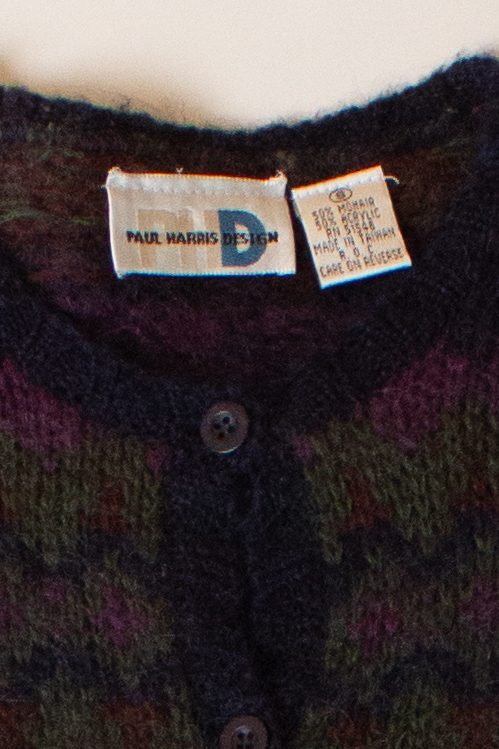 Vintage Paul Harris Zigzag Cardigan (1990s)