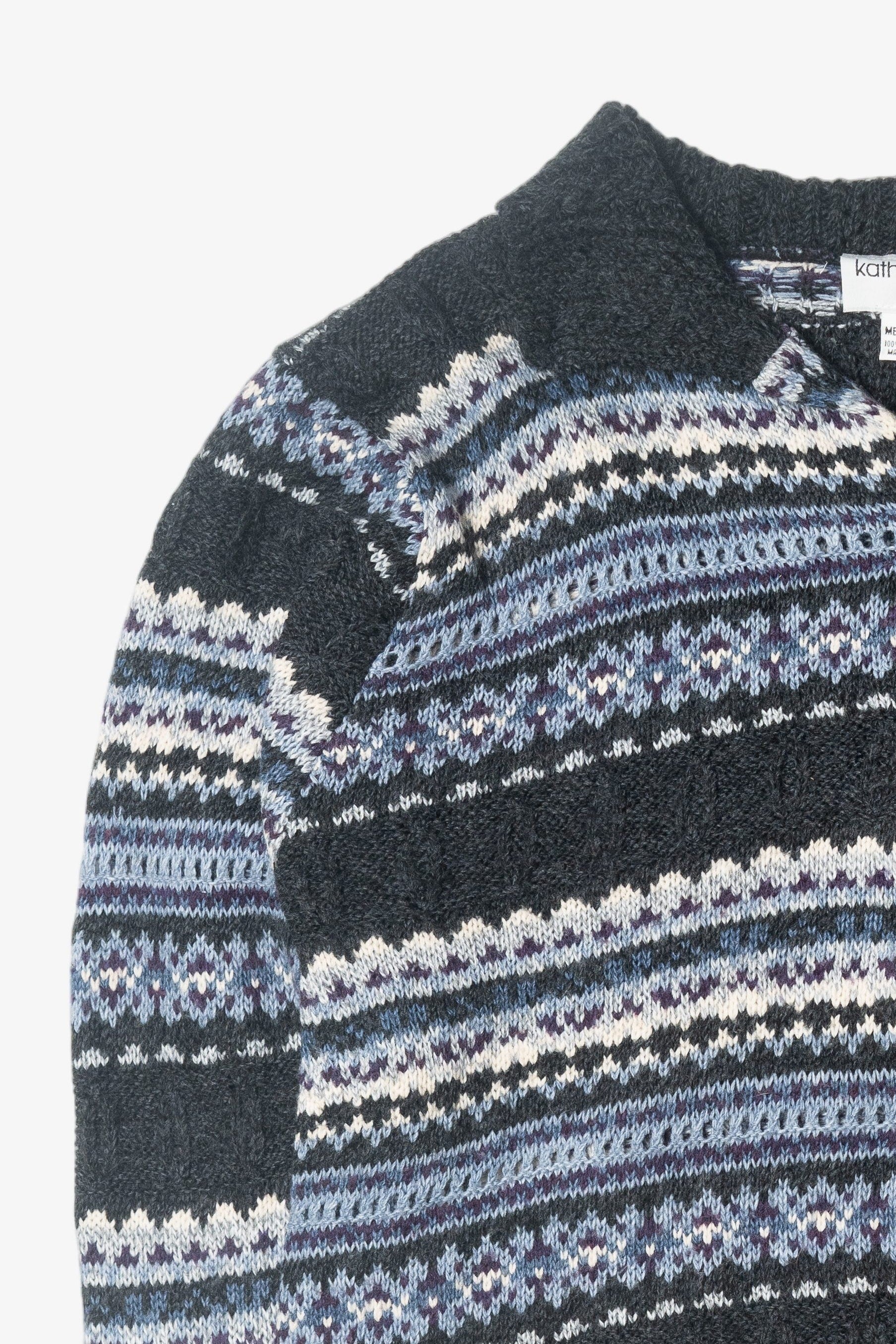 Vintage Kathy Ireland Fair Isle Cardigan (1990s)